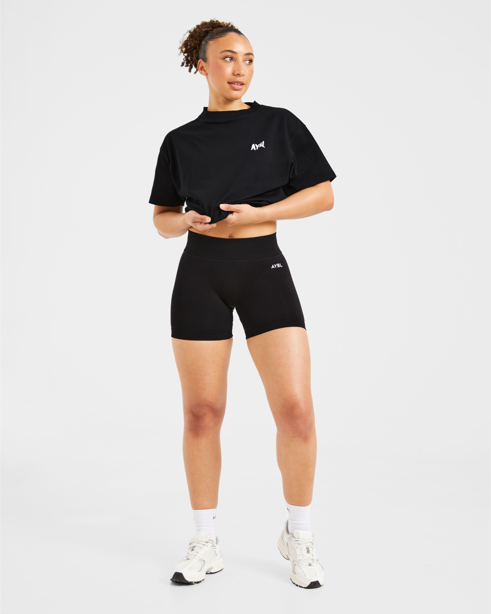 Athletics Strength Club Oversized T Shirt - Schwarz