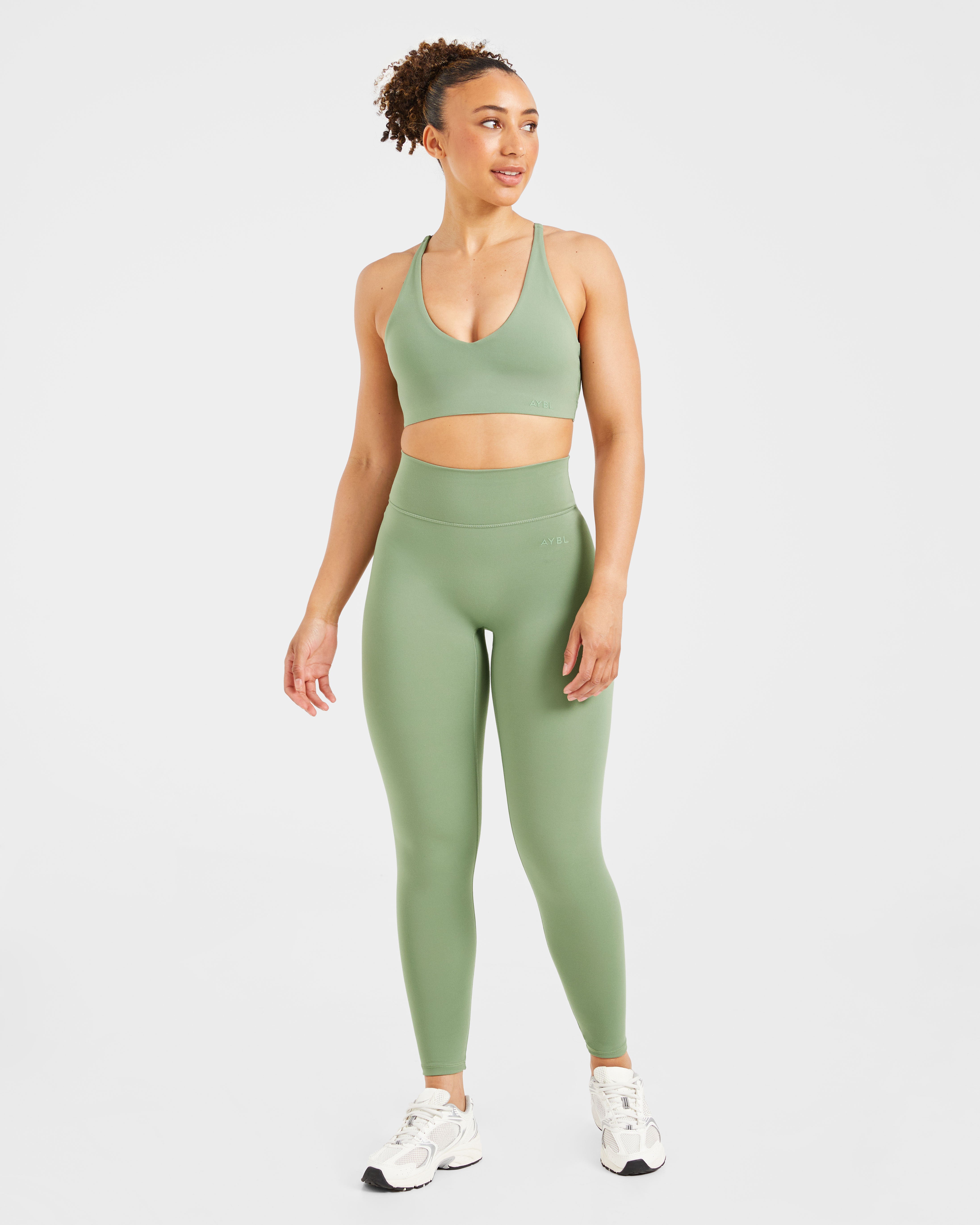 Staple Leggings - Olive Grün