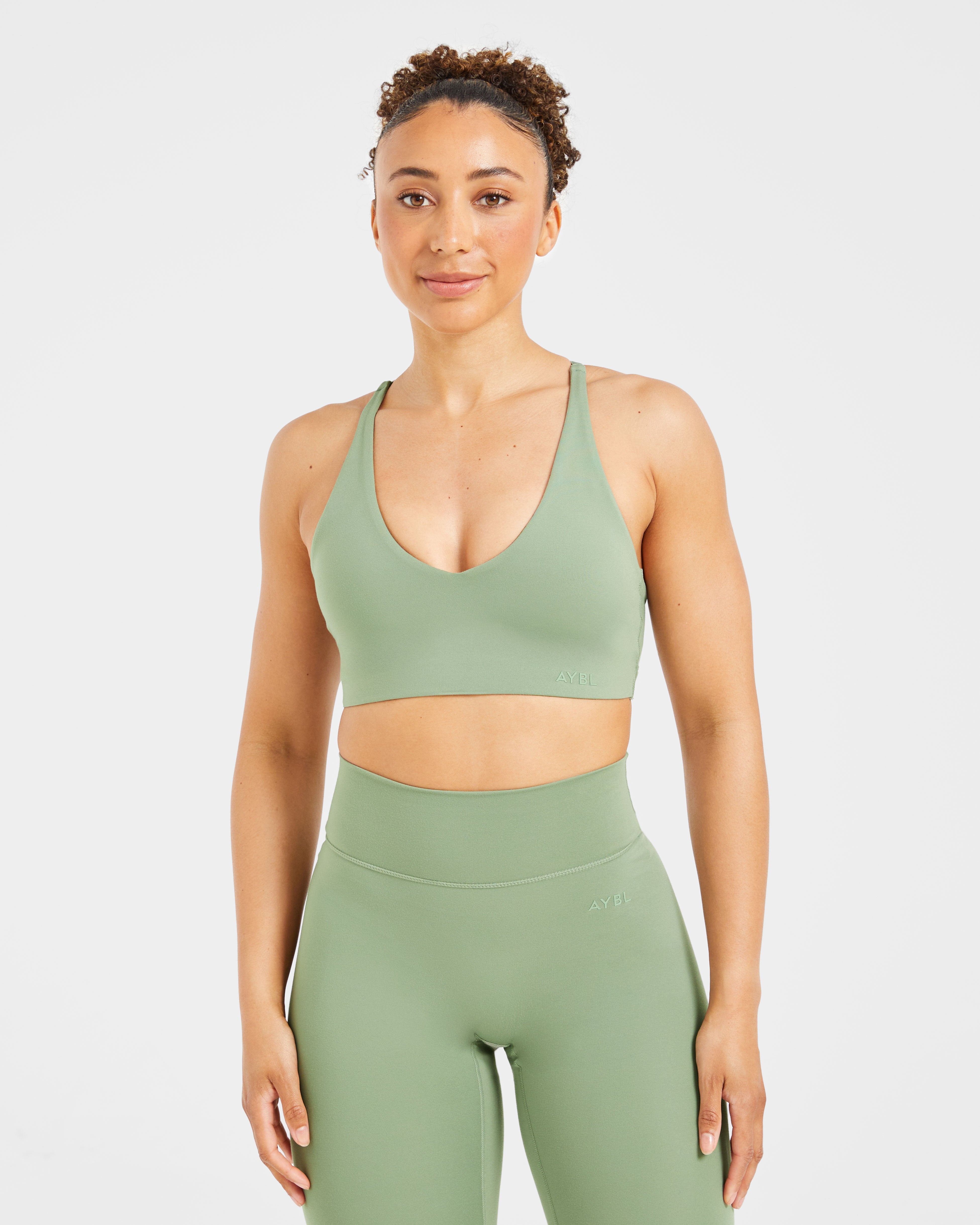 Staple Sports Bra - Olive Grün