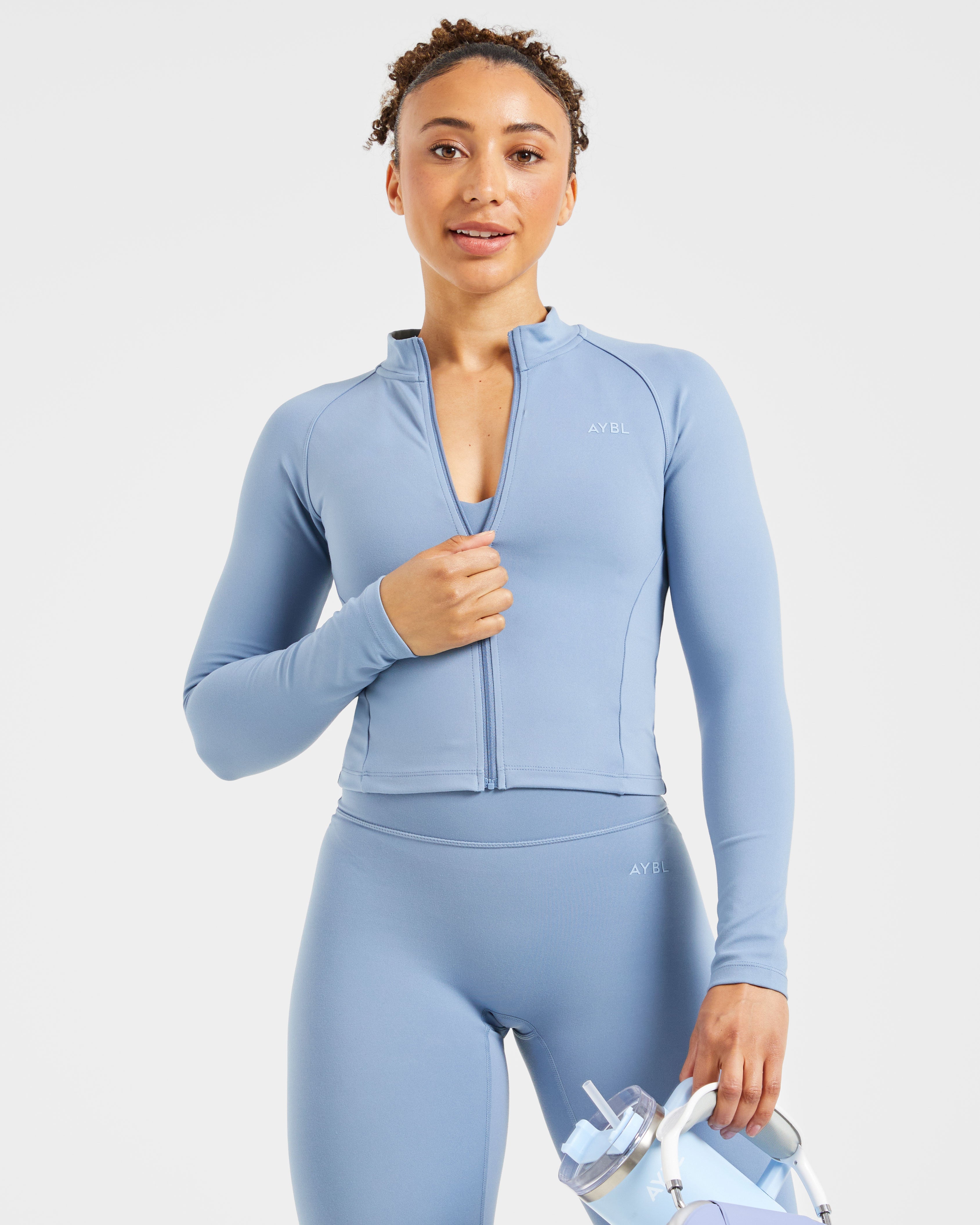 Staple Zip Jacket - Slate Blau