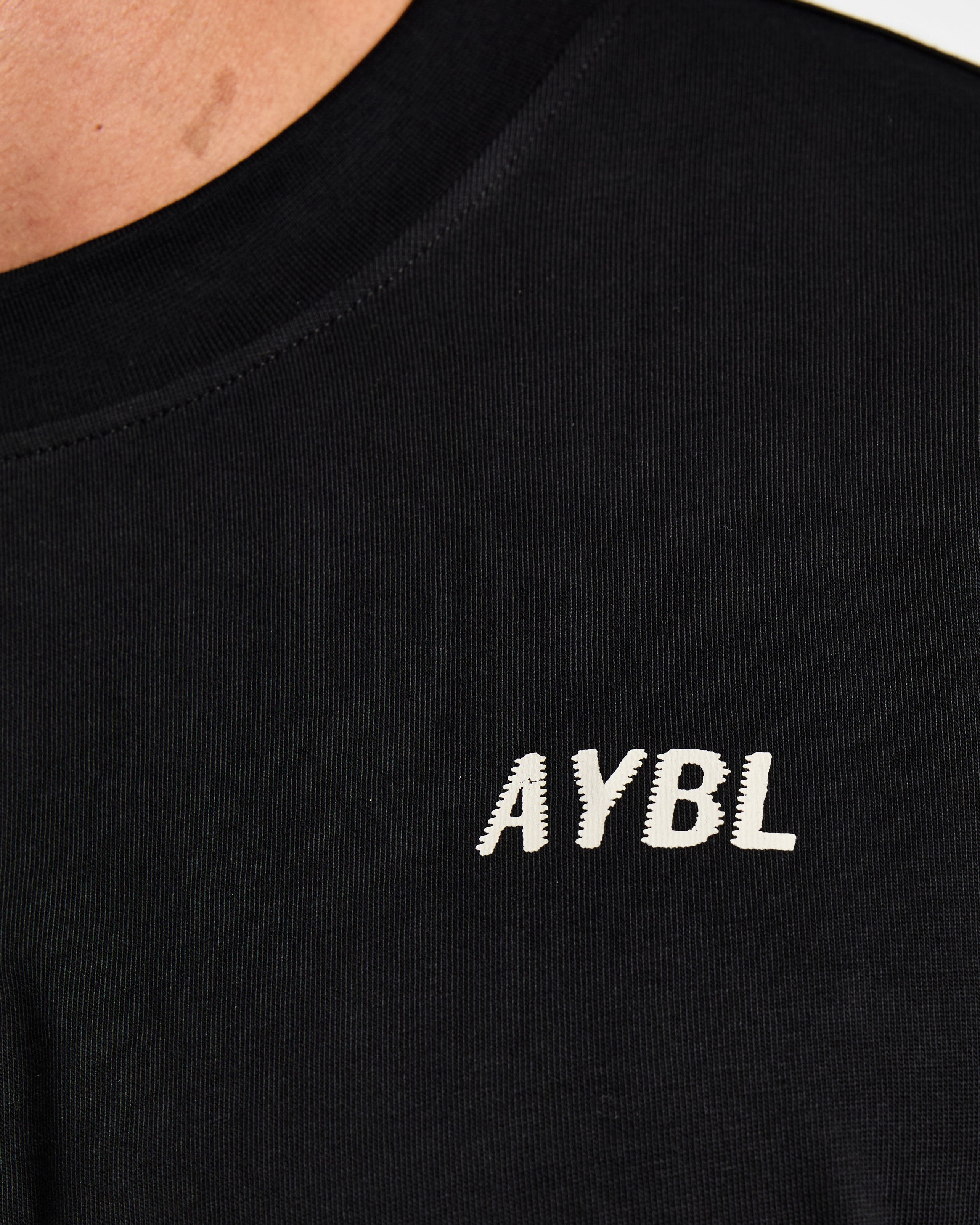 Lift Heavy Oversized T Shirt - Schwarz/Off Weiß