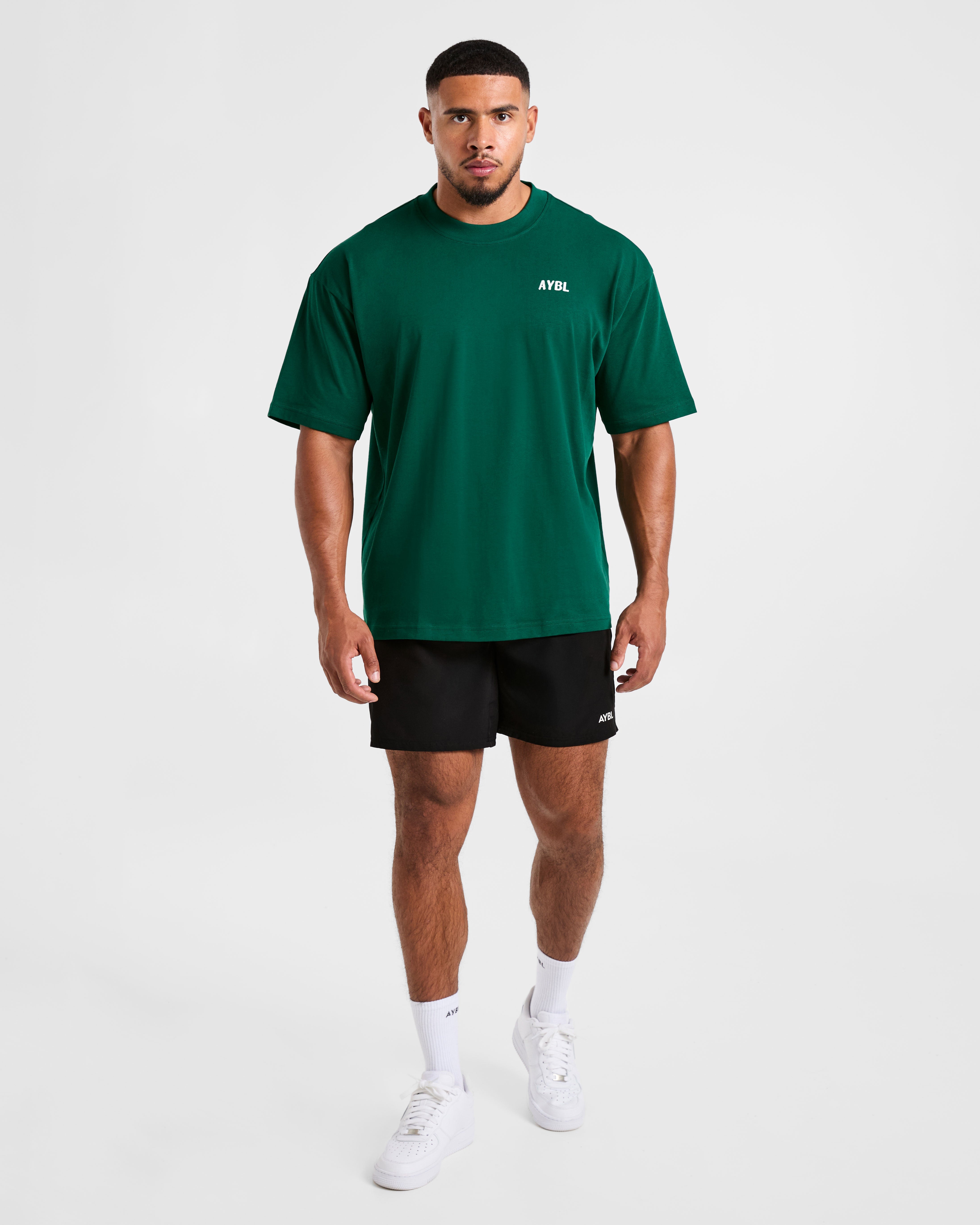 Lift Heavy Oversized T Shirt - Forest Grün