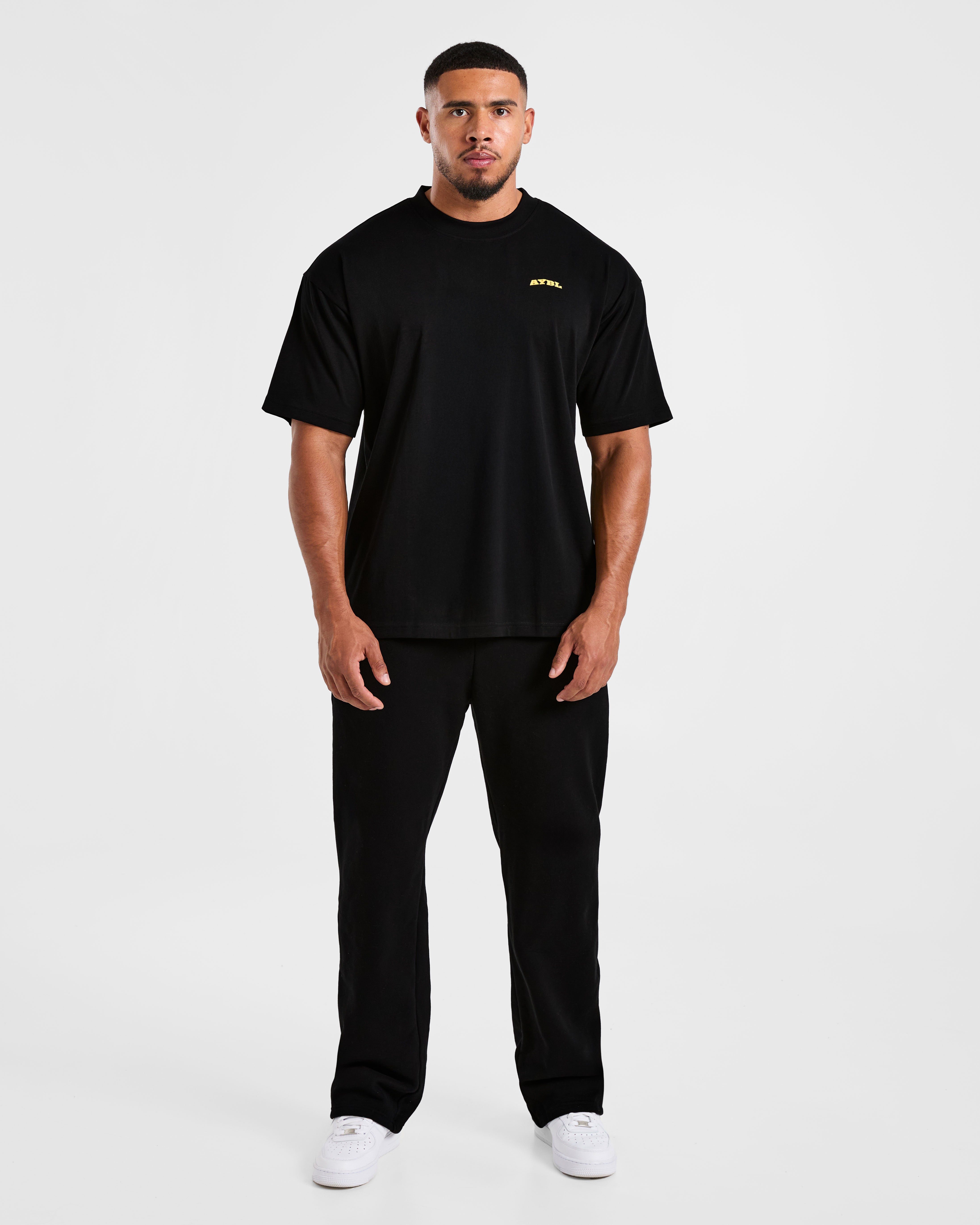 Team AYBL Oversized T Shirt - Schwarz/Gelb