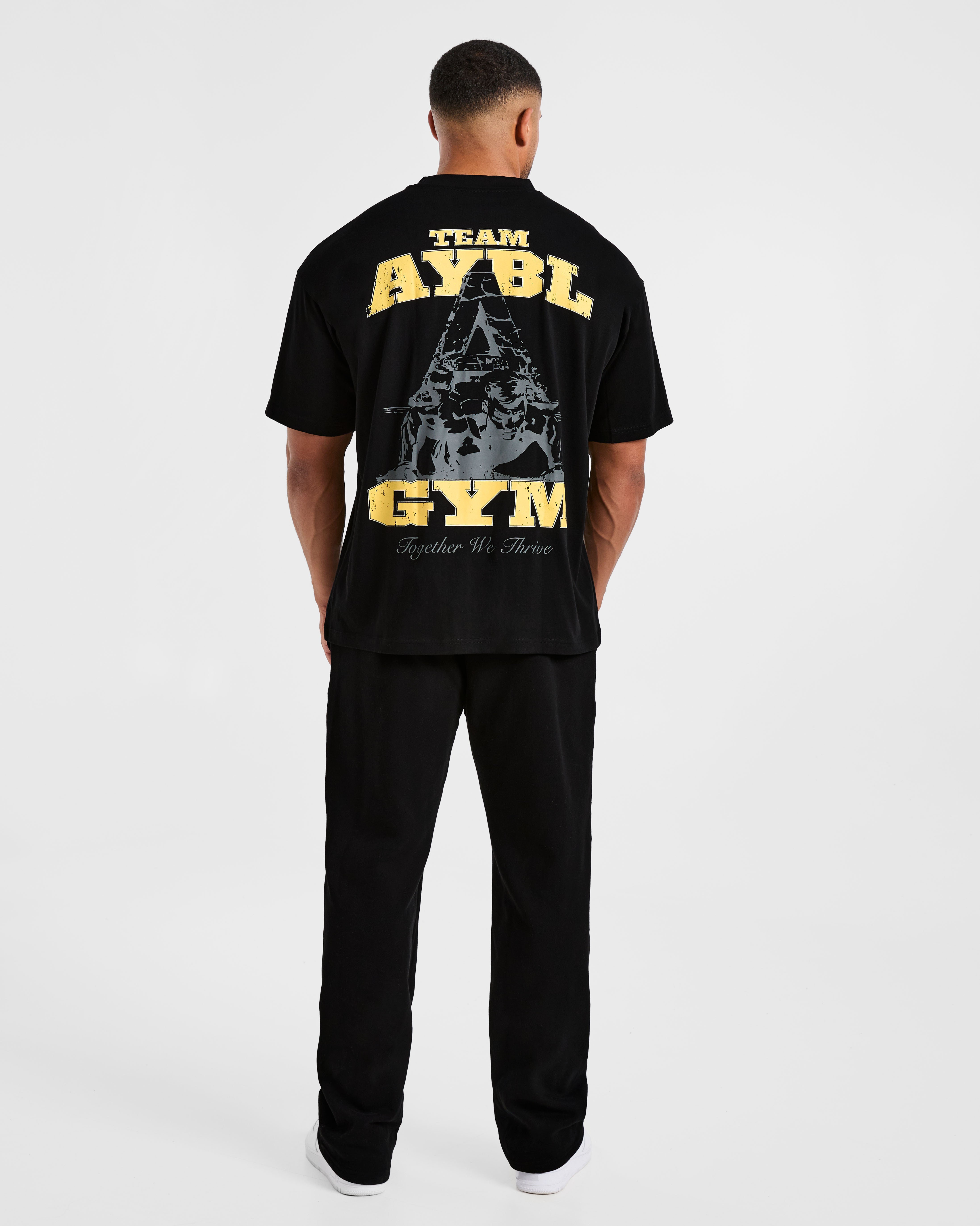 Team AYBL Oversized T Shirt - Schwarz/Gelb