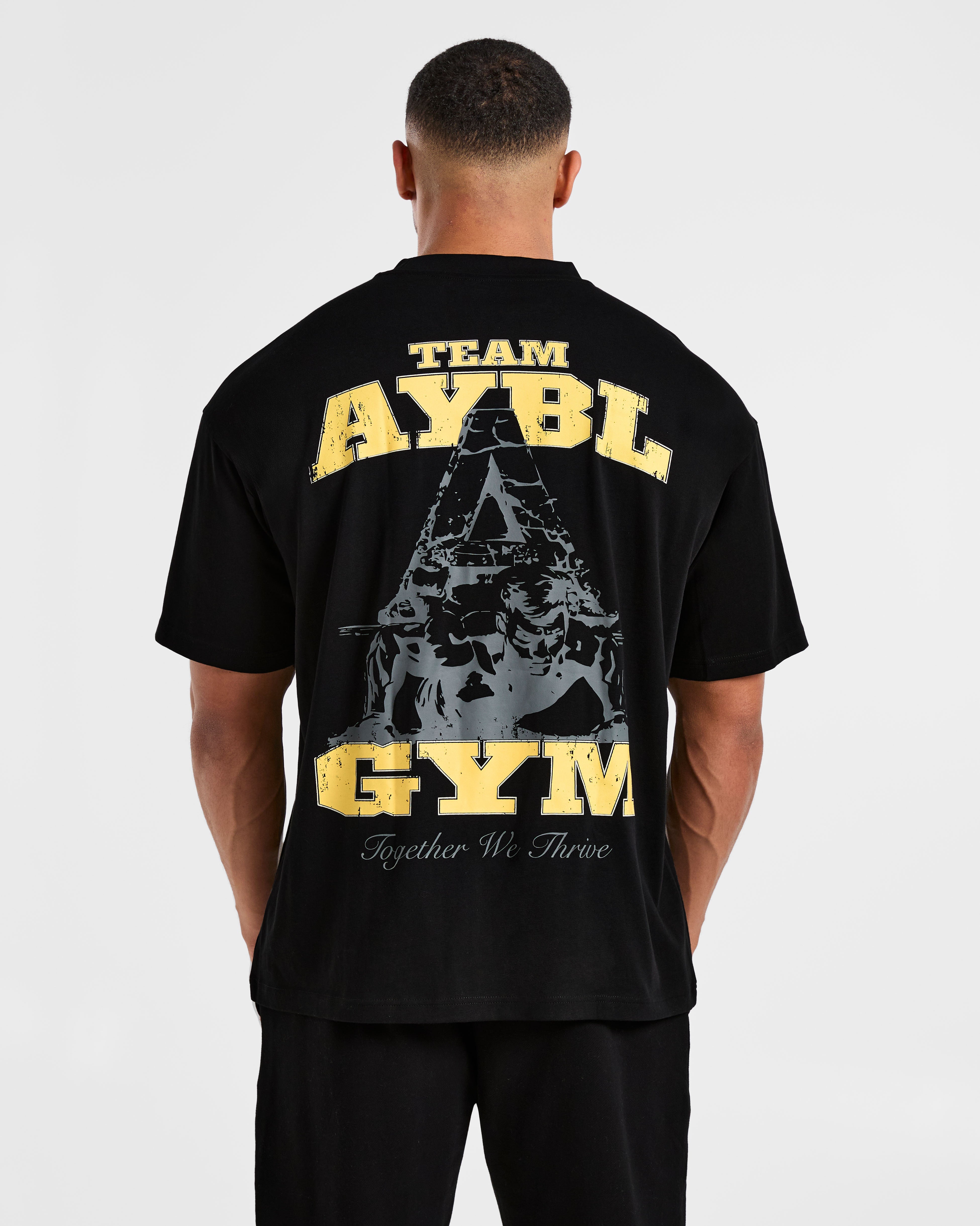 Team AYBL Oversized T Shirt - Schwarz/Gelb
