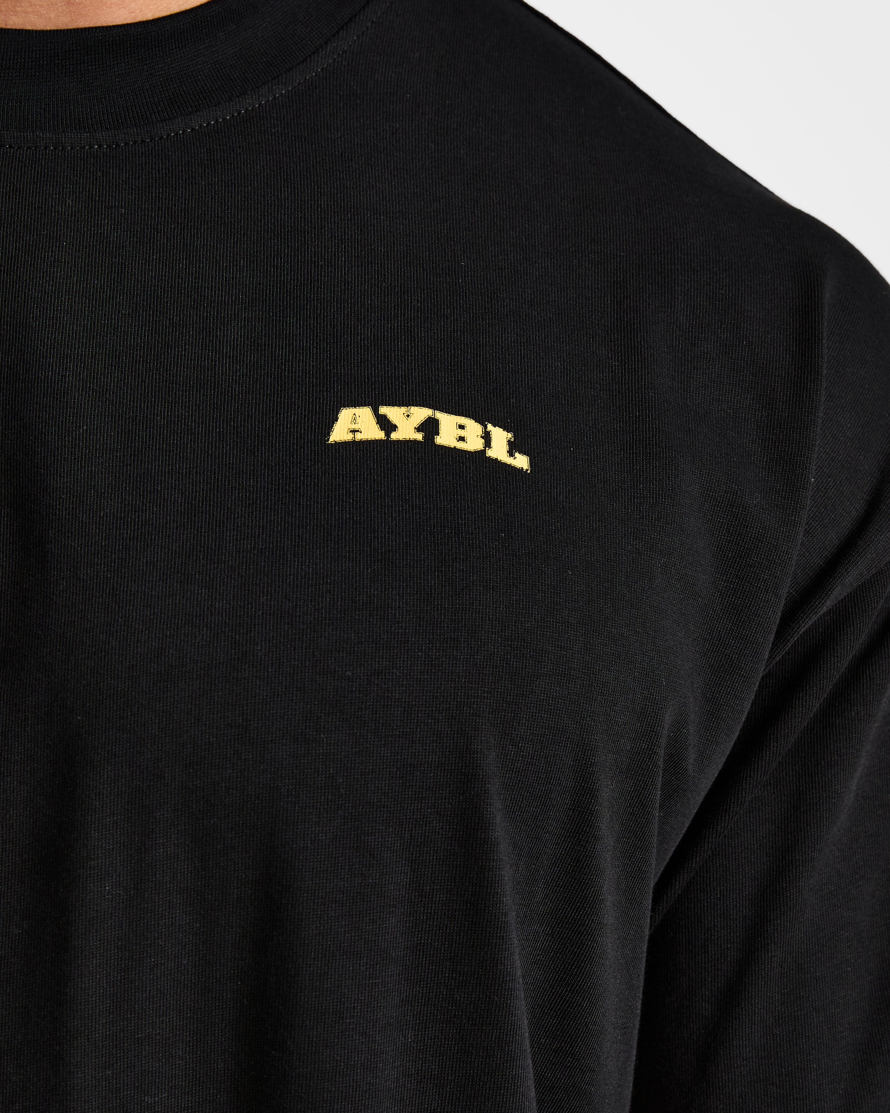 Team AYBL Oversized T Shirt - Schwarz/Gelb