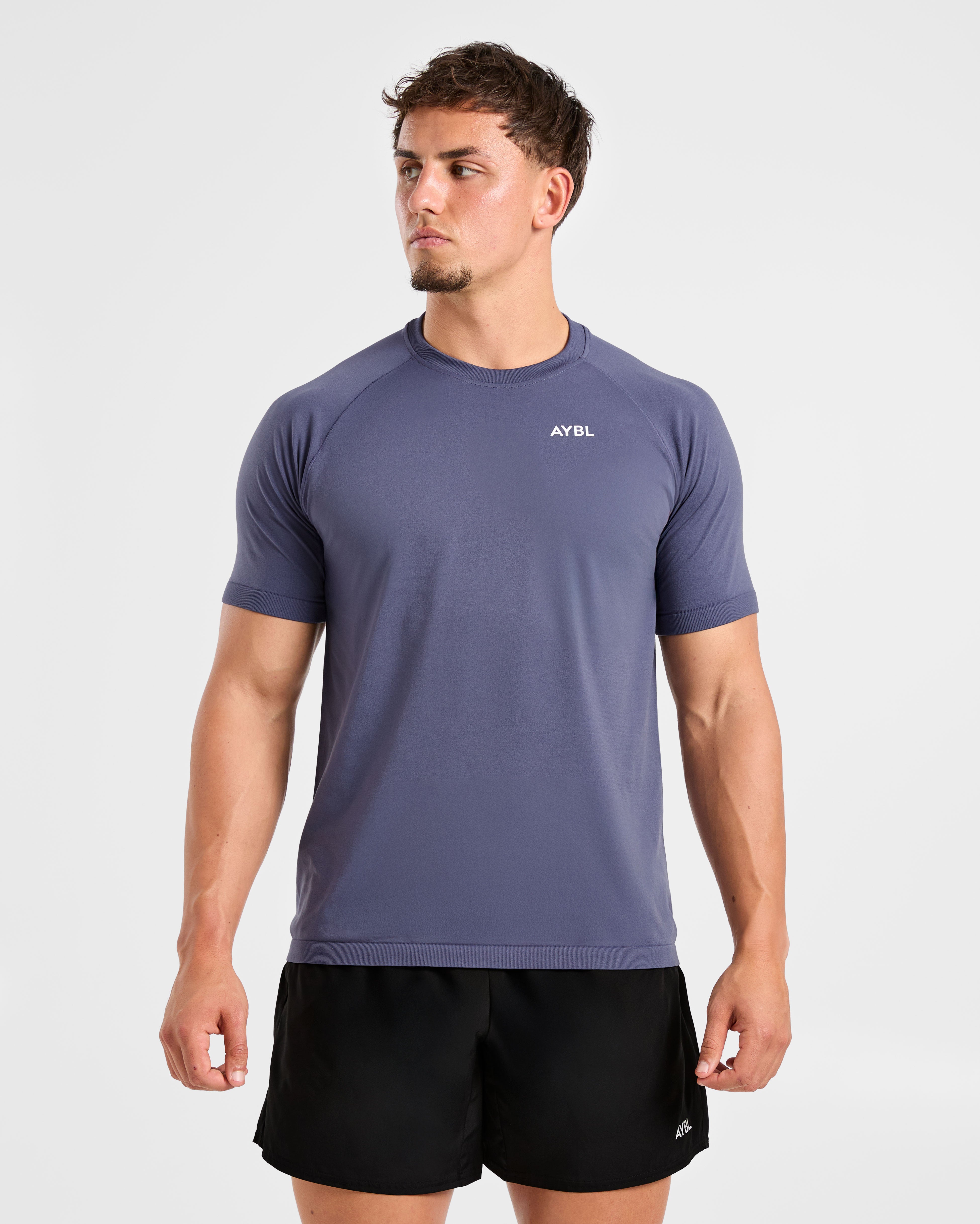 Ascend Seamless T Shirt - Denim Blau