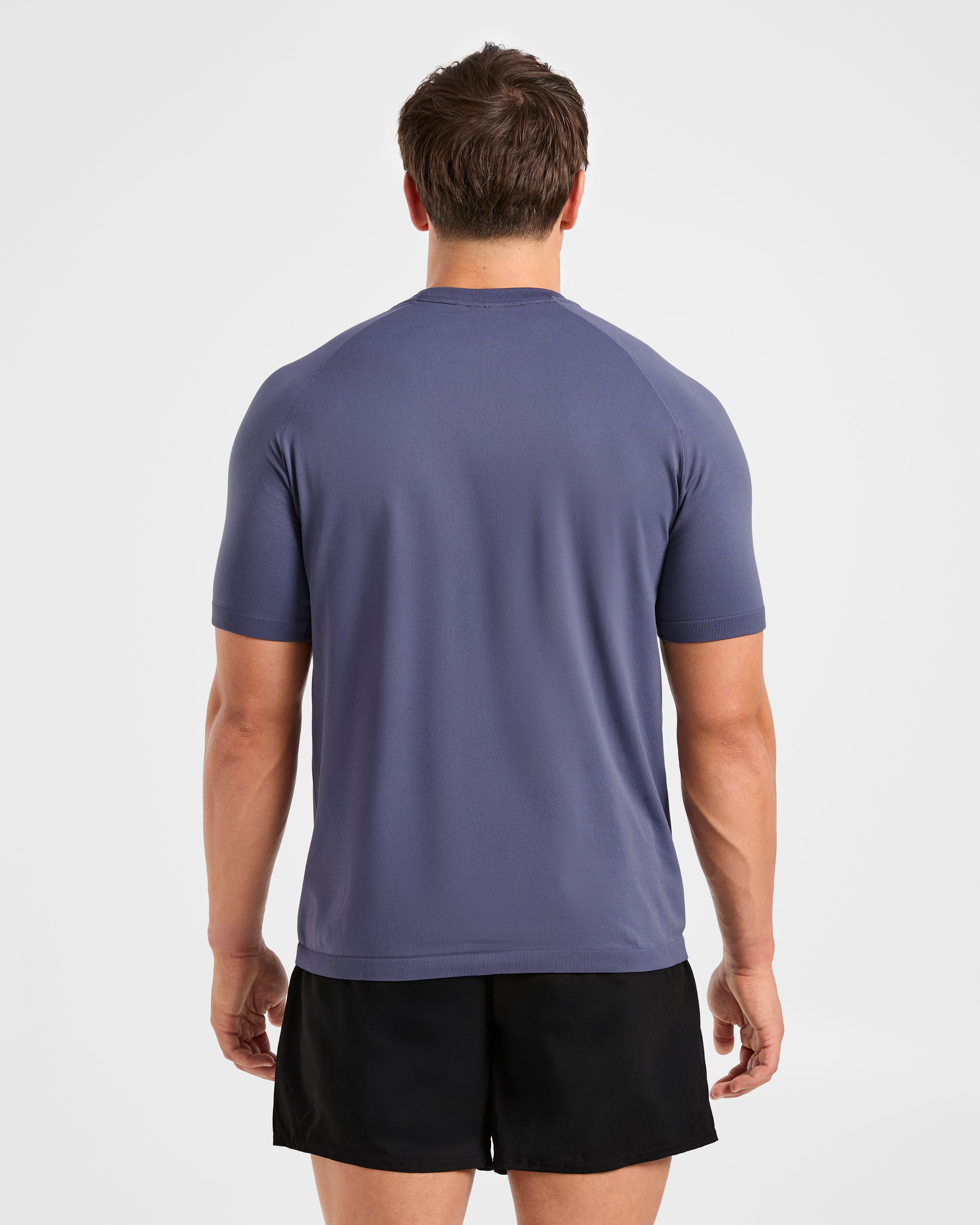 Ascend Seamless T Shirt - Denim Blau
