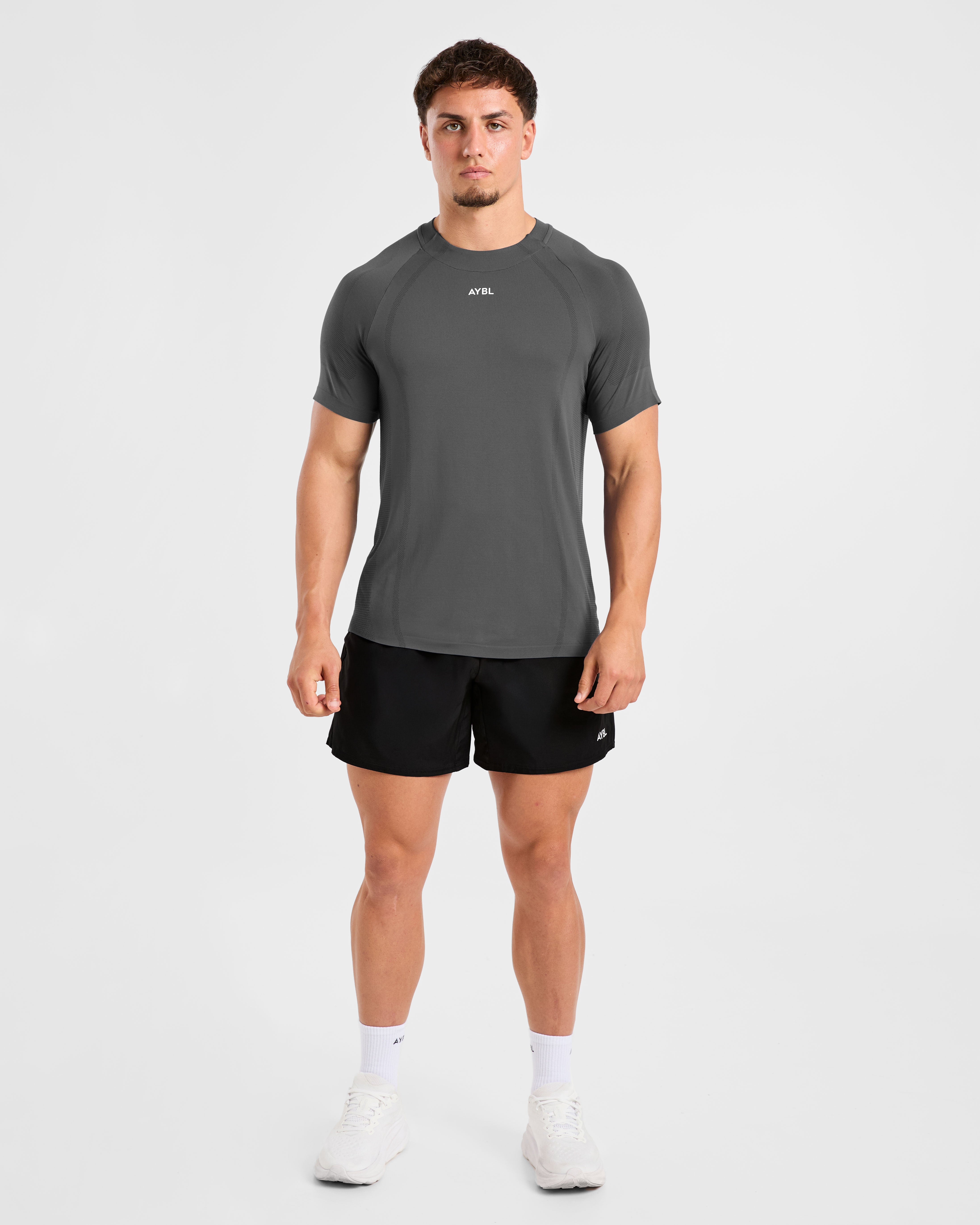 Attain Seamless T Shirt - Storm Grau