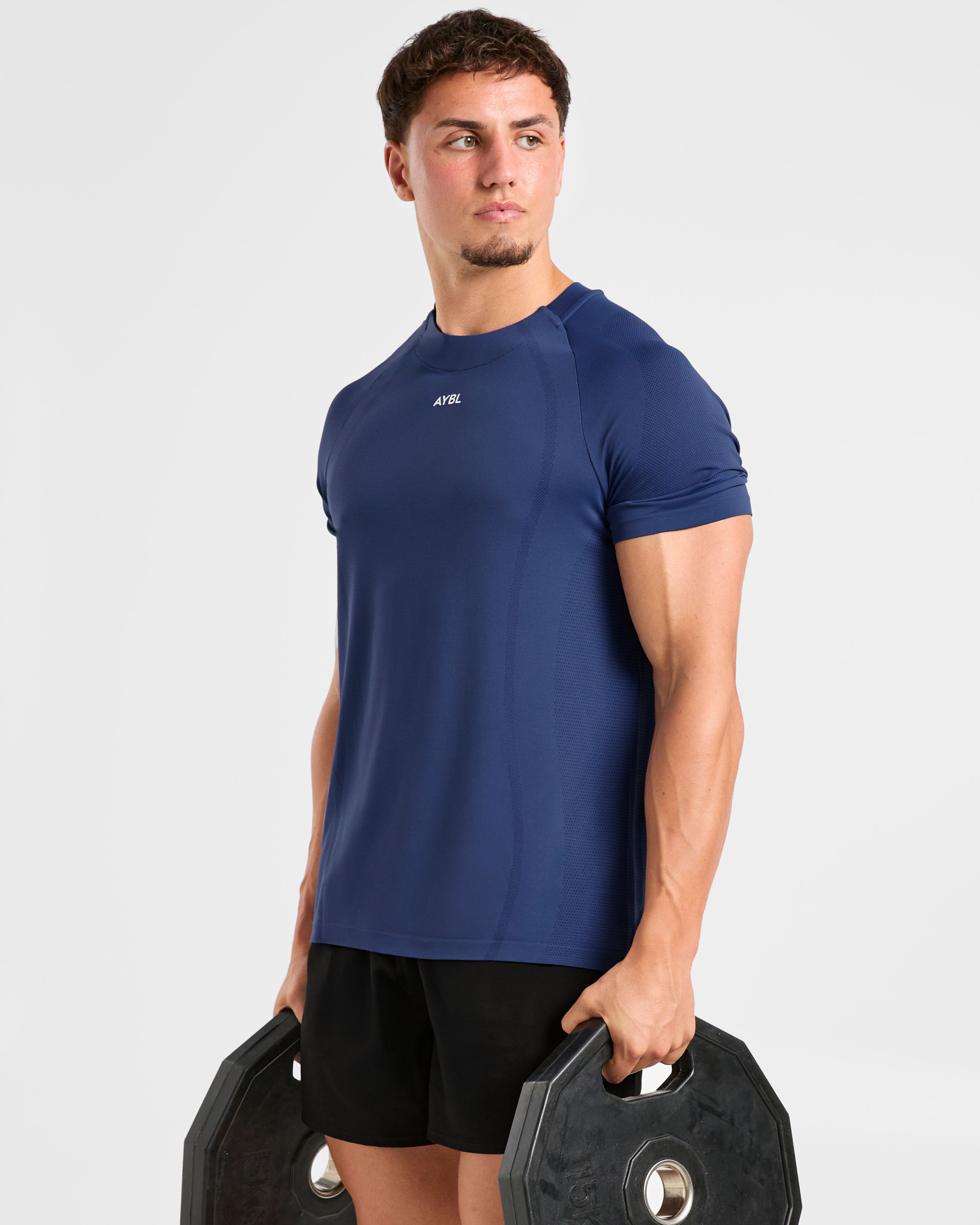 Attain Seamless T Shirt - Dusky Navy