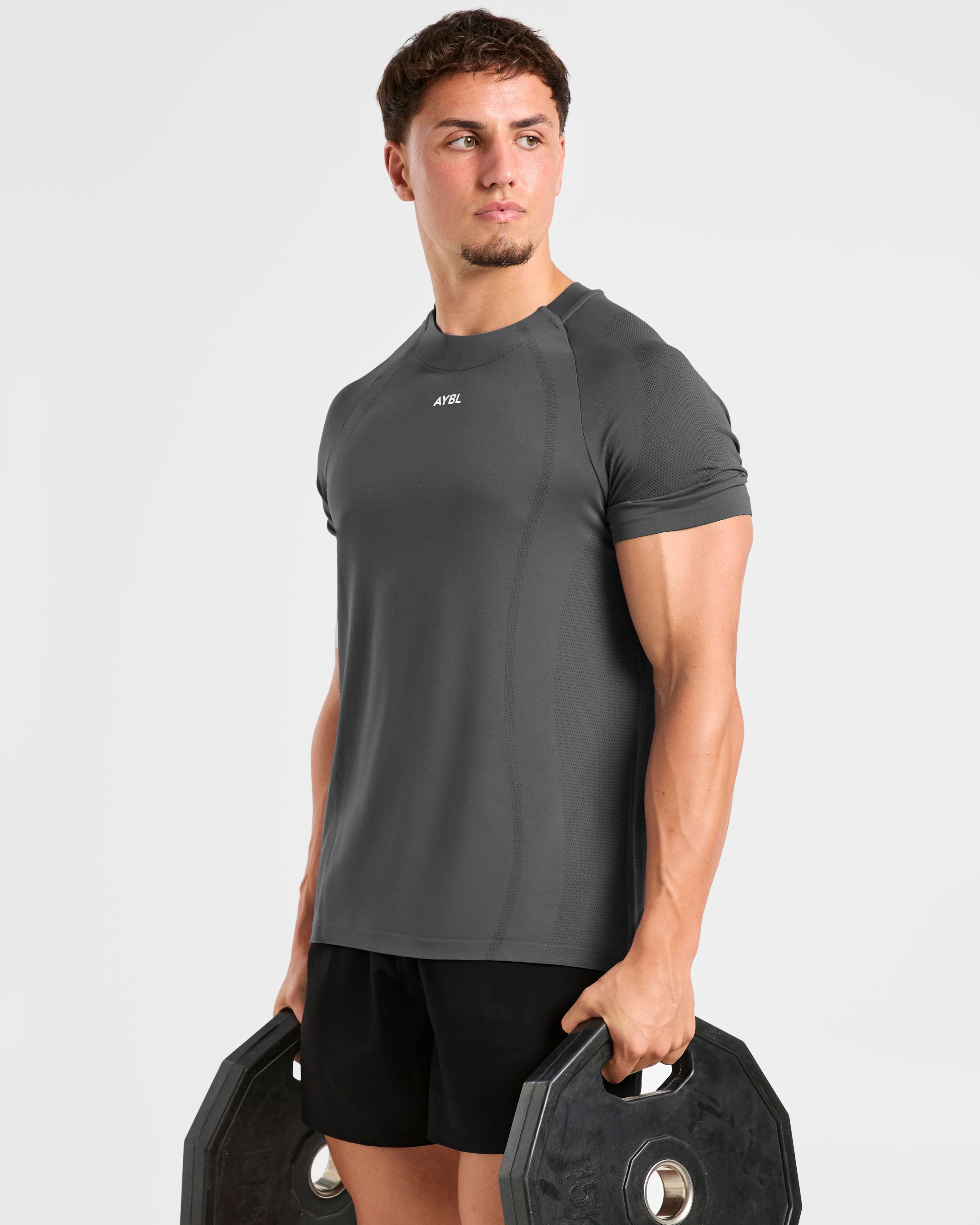 Attain Seamless T Shirt - Storm Grau