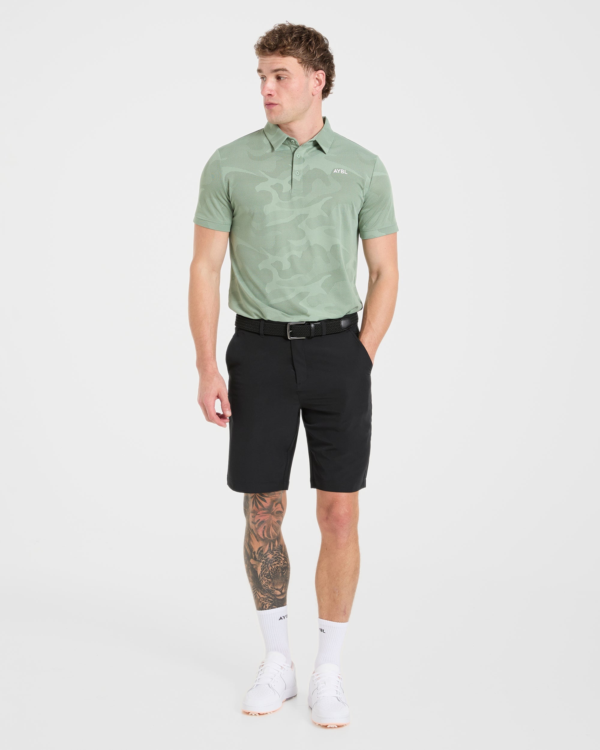 Camo Polo - Muted Green