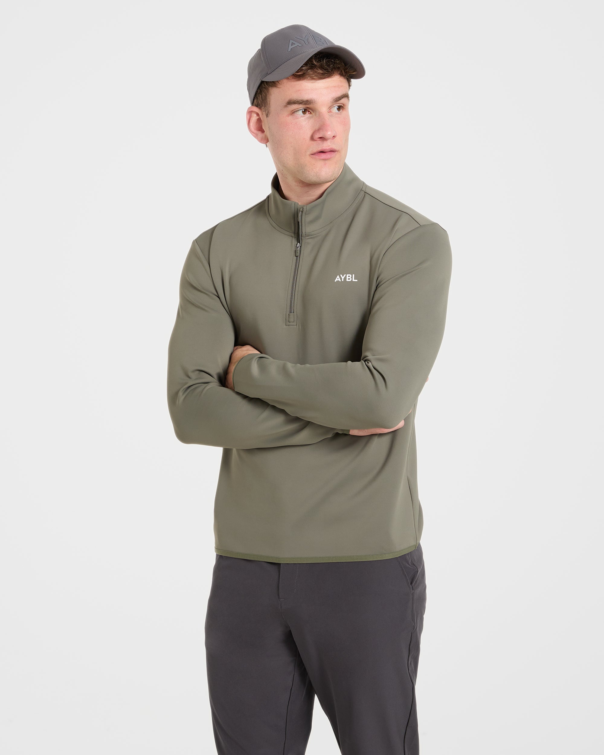 Precision 1/4 Zip Pullover - Deep Sage