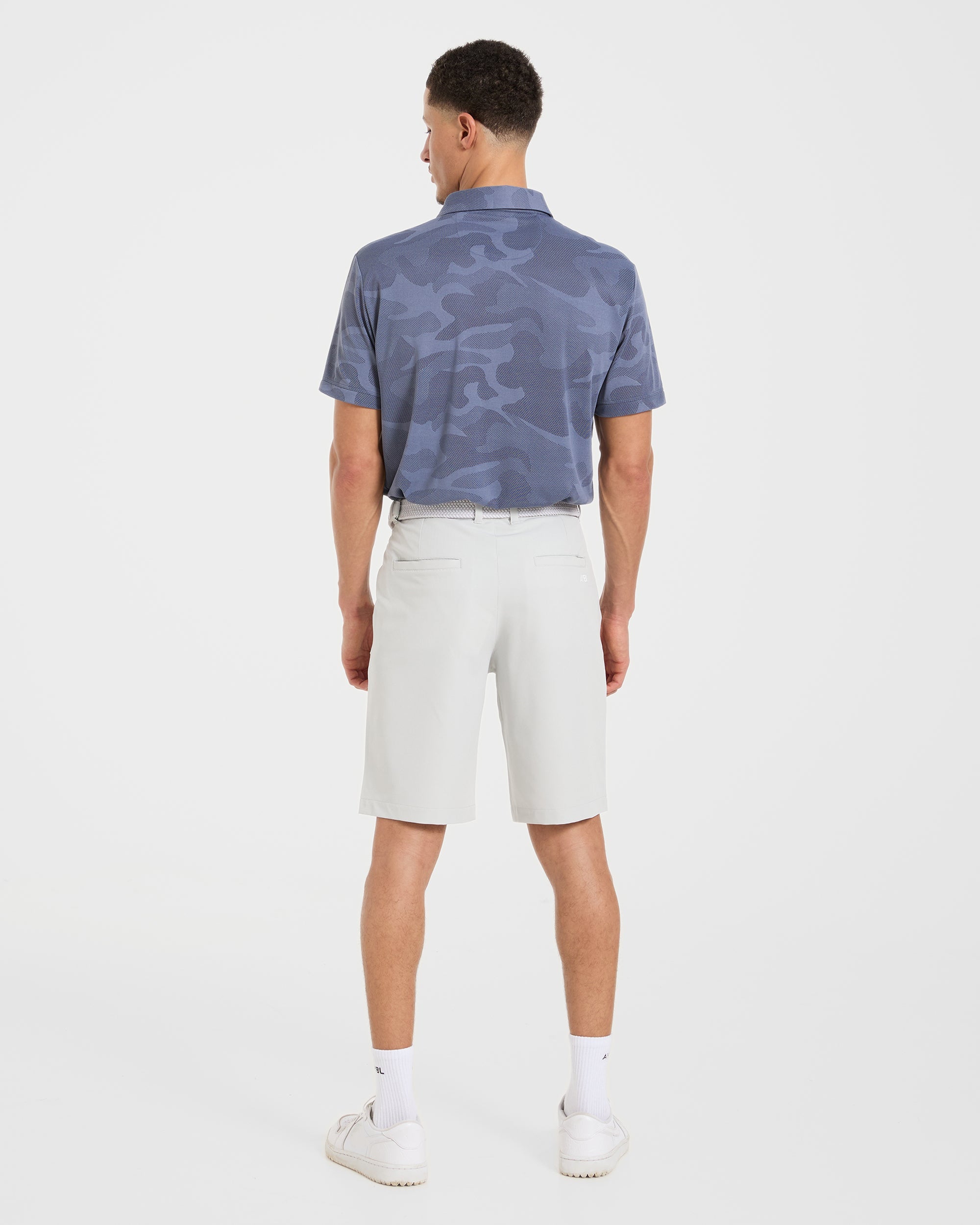 Camo Polo - Slate Blue