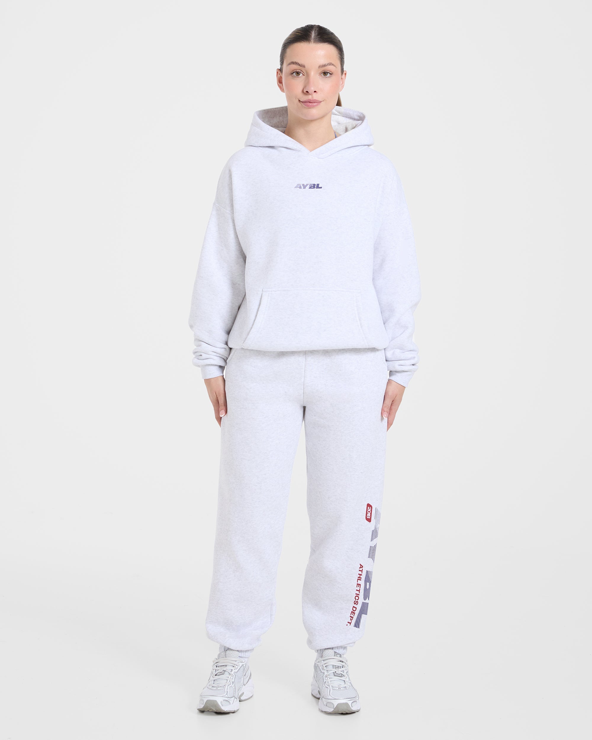 Athletics Dept Oversized Hoodie - Grau Marl