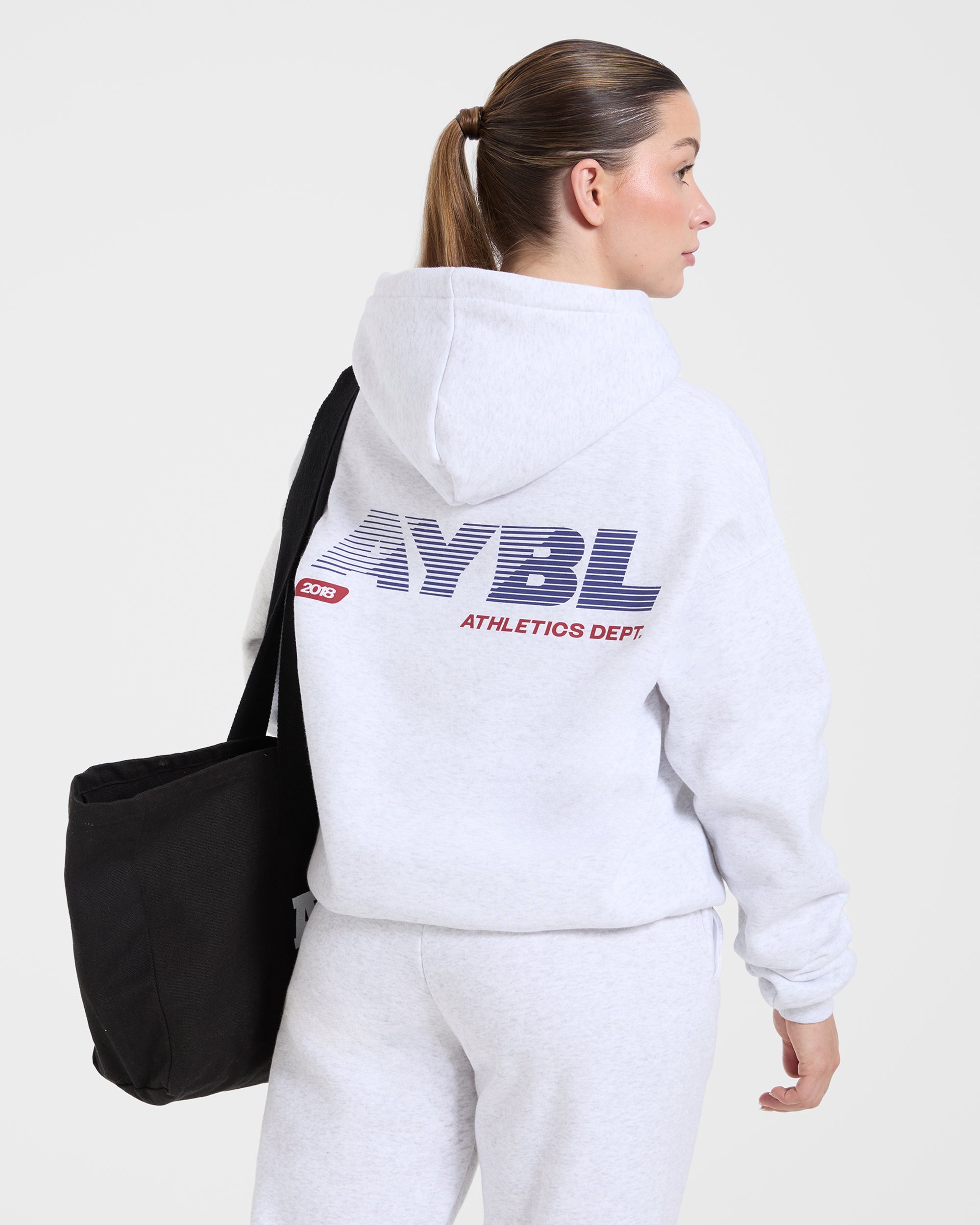 Athletics Dept Oversized Hoodie - Grau Marl