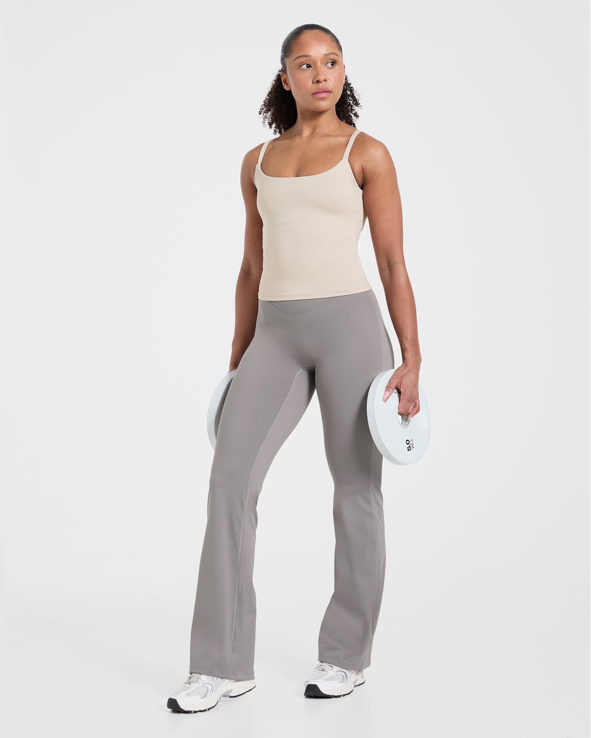 Sculpt Wrap Flared Leggings - Smoke Grau