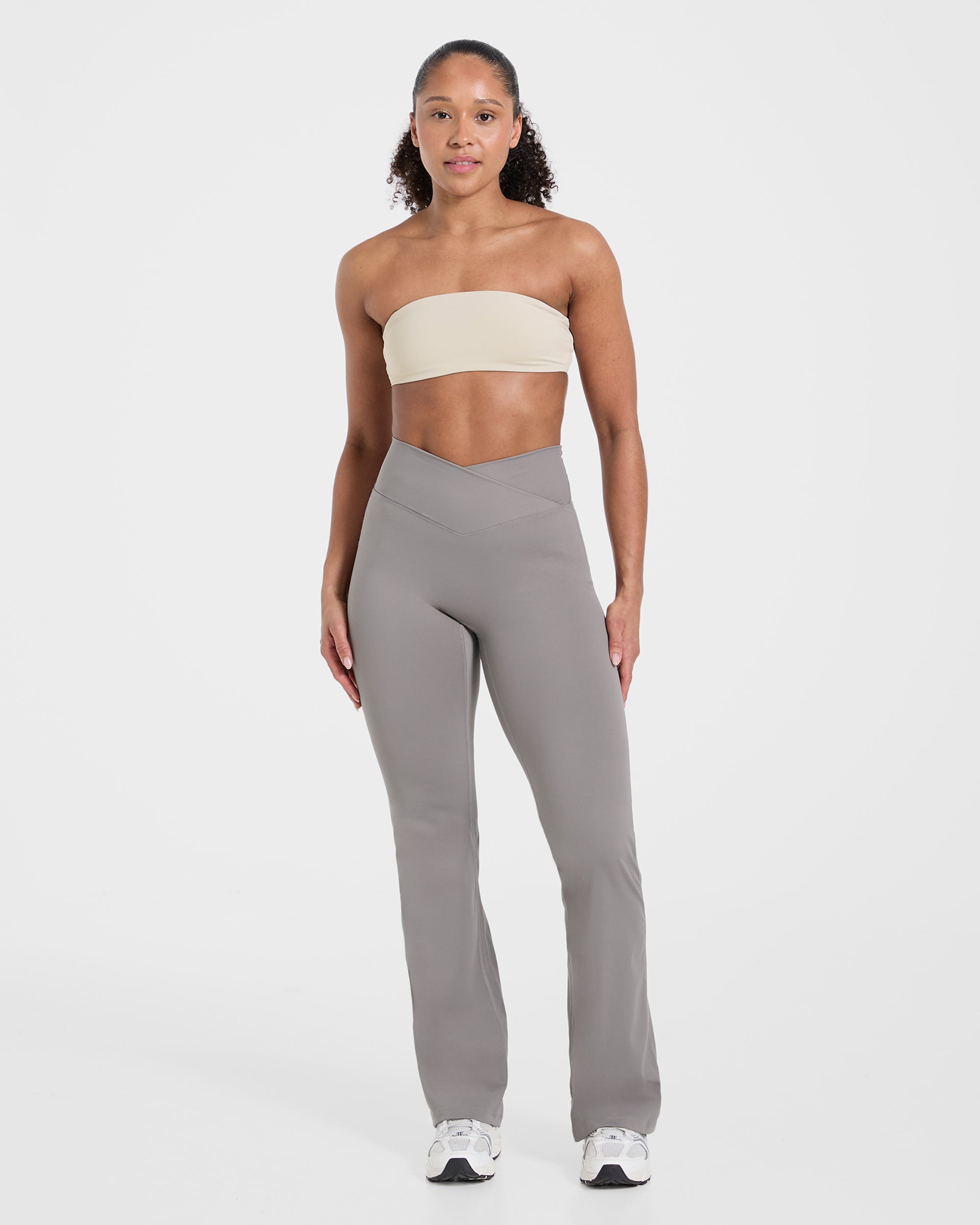 Sculpt Wrap Flared Leggings - Smoke Grau