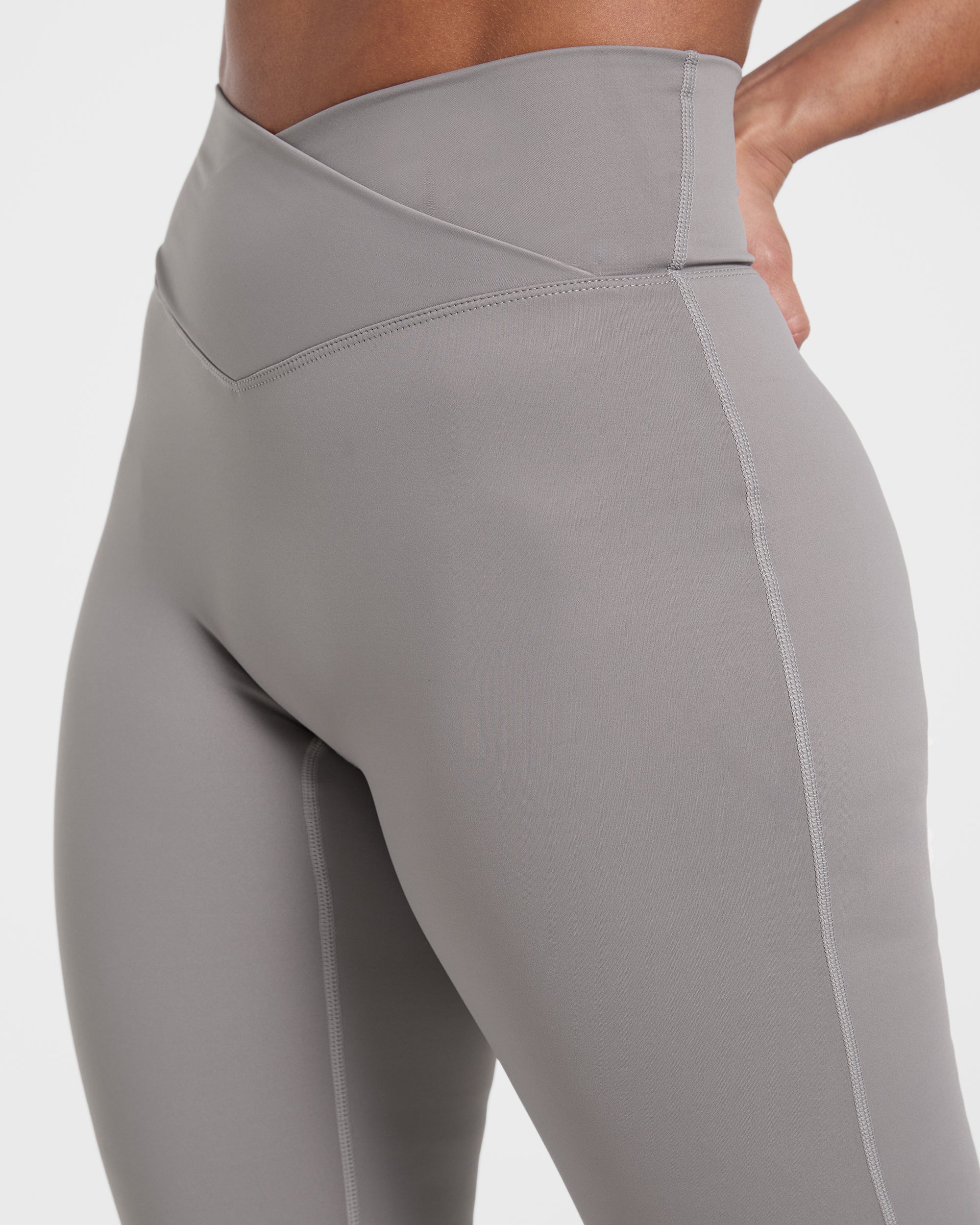 Sculpt Wrap Flared Leggings - Smoke Grau