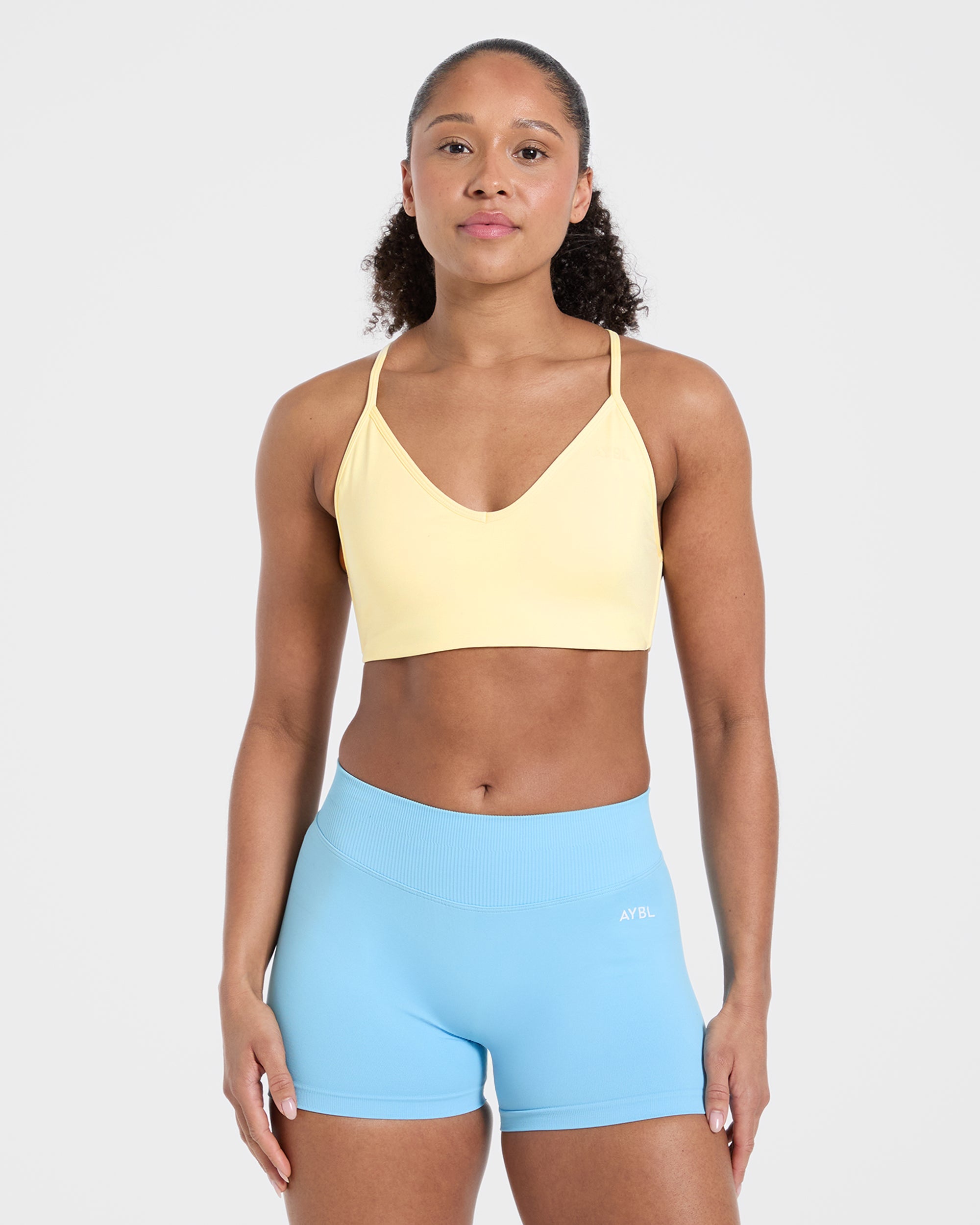 Essential Crossback Sports Bra - Gelb