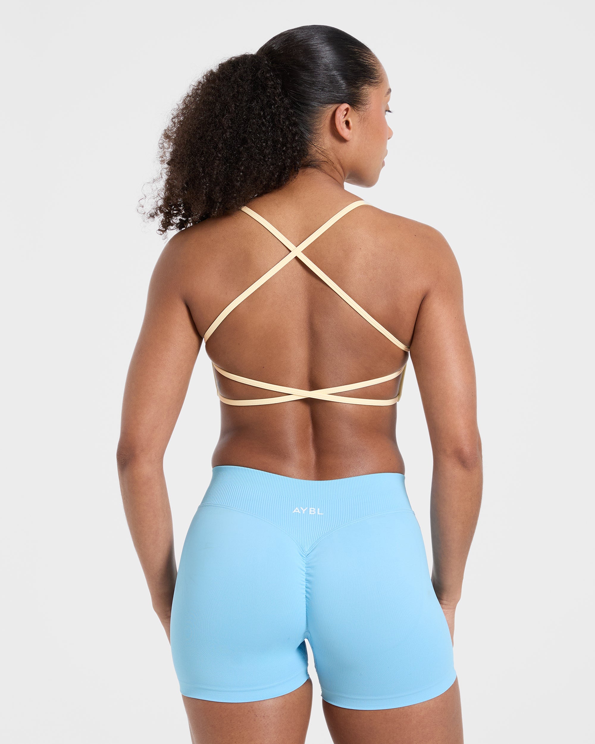 Essential Crossback Sports Bra - Gelb