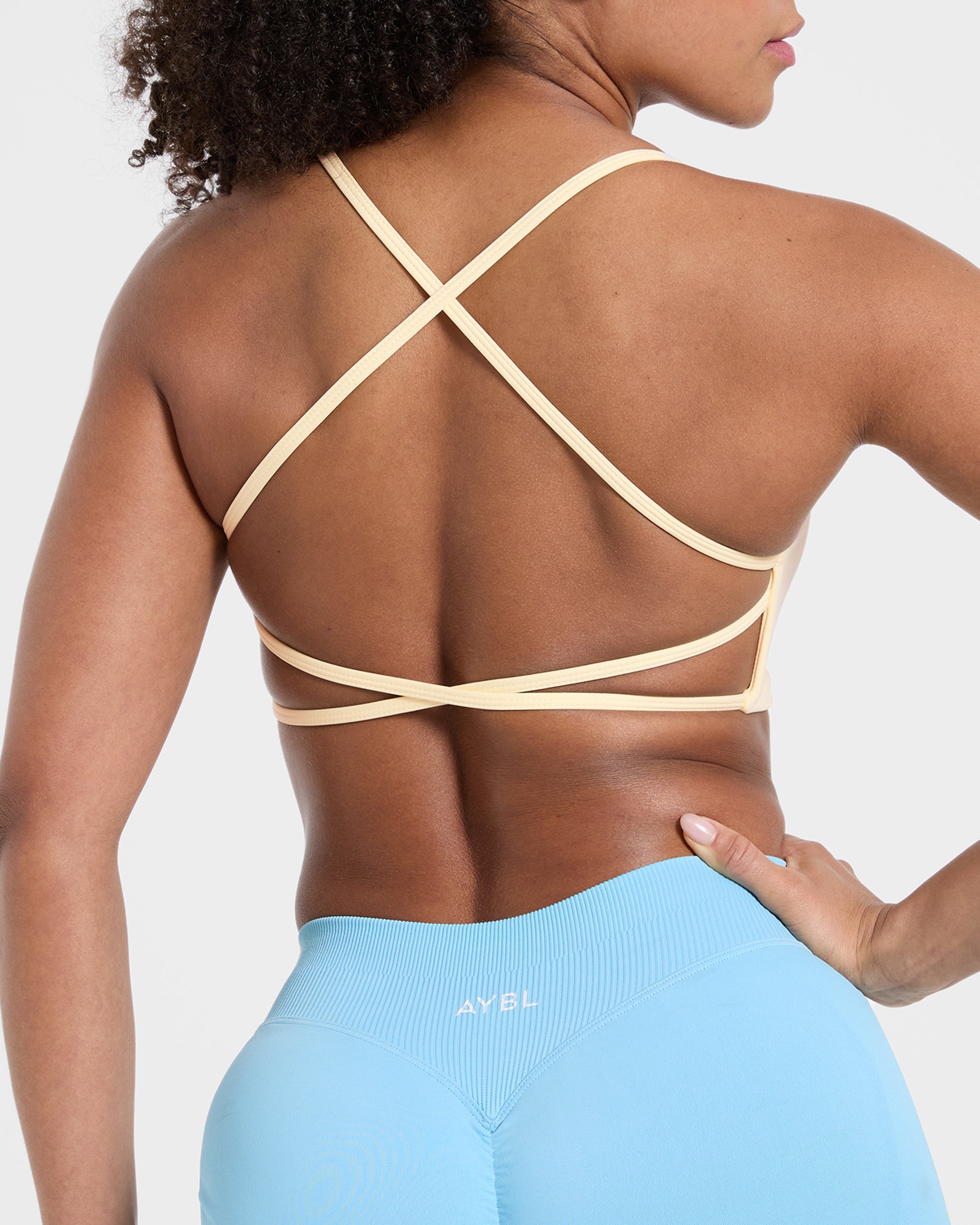 Essential Crossback Sports Bra - Gelb