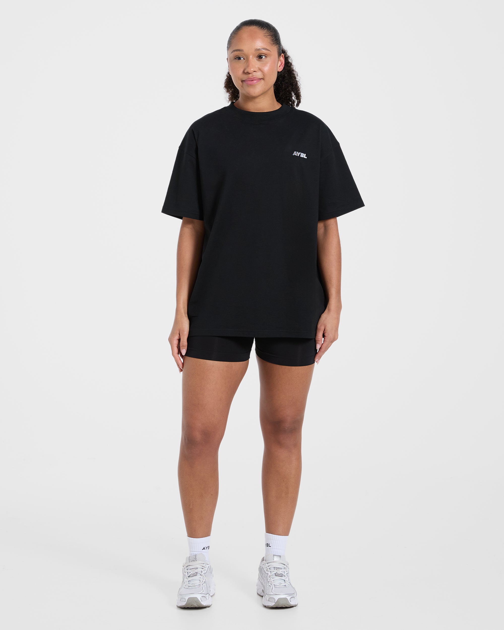 Athletics Department Oversized T Shirt - Schwarz