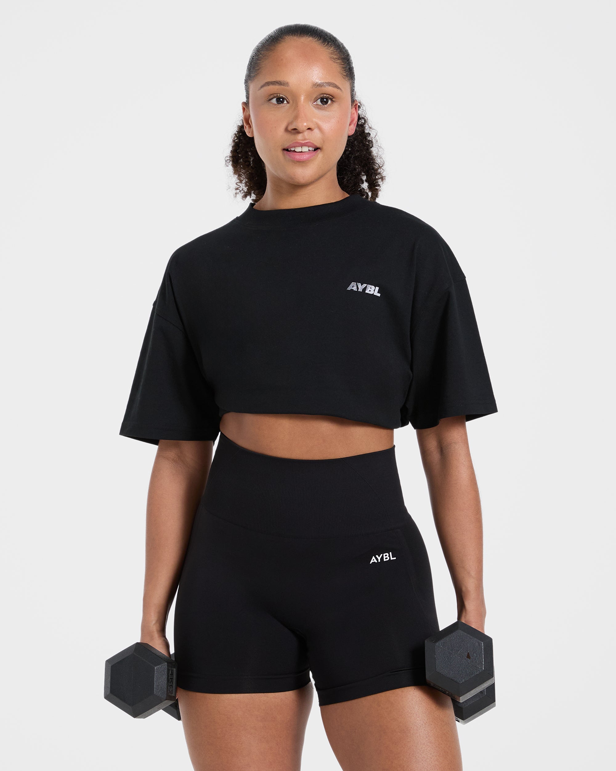 Athletics Department Oversized T Shirt - Schwarz