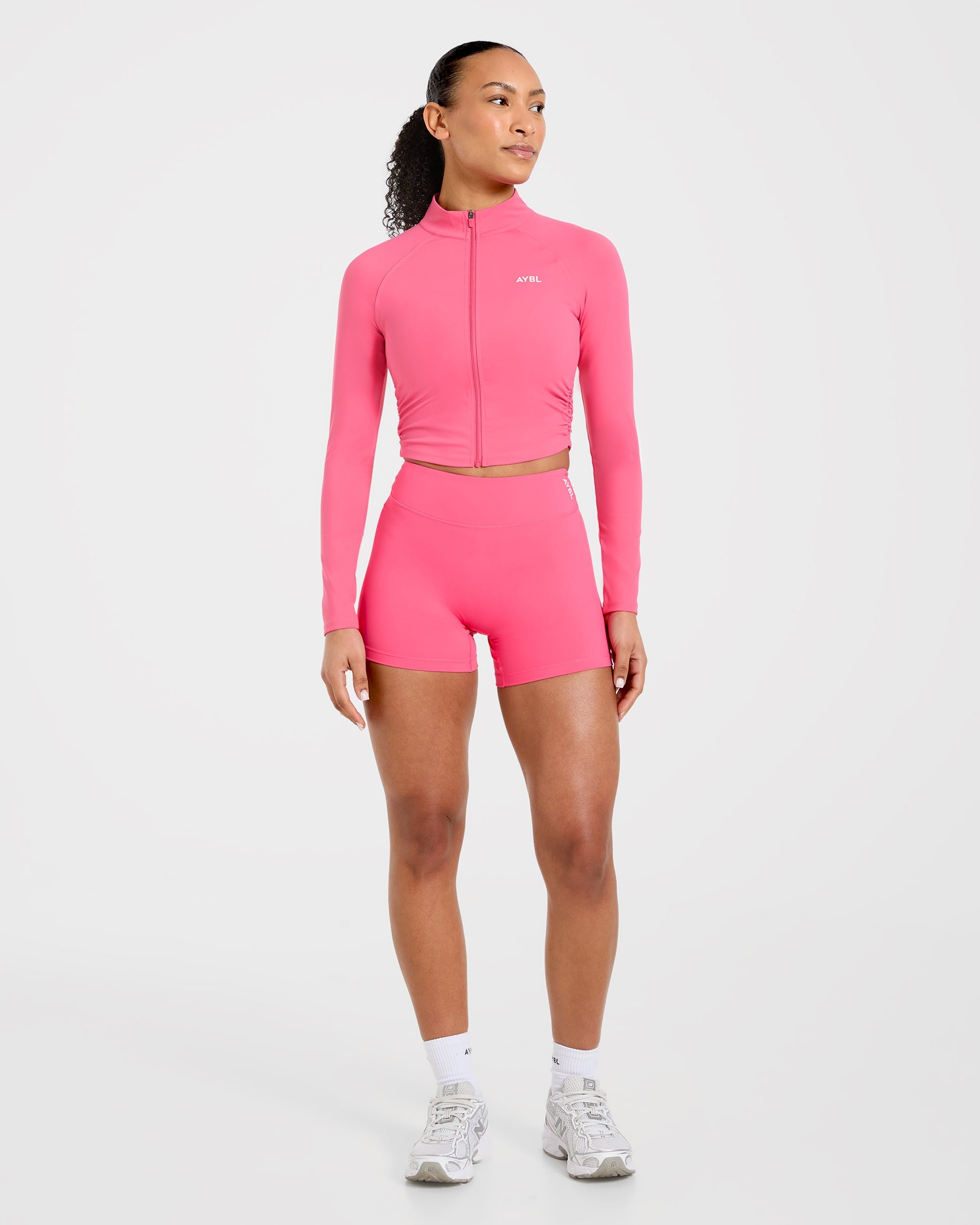 Physique Zip Up Jacket - Roseberry Rosa