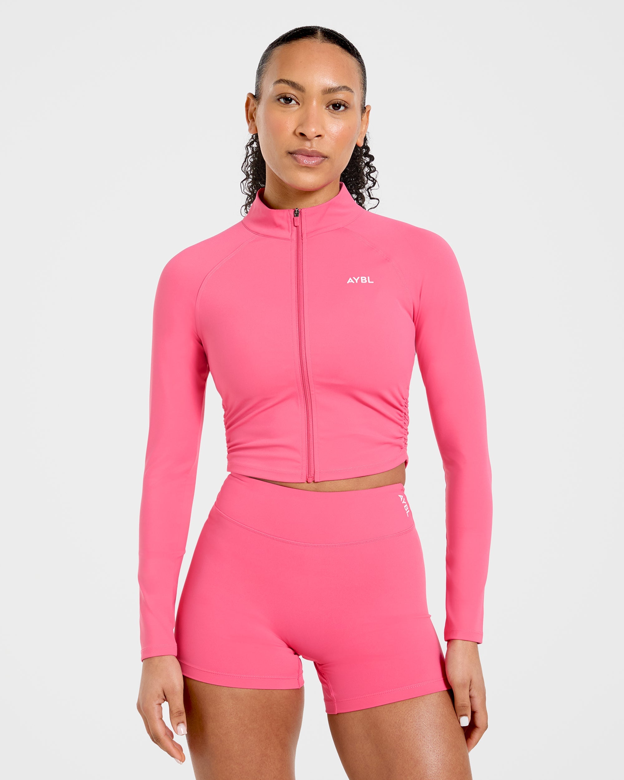 Physique Zip Up Jacket - Roseberry Rosa