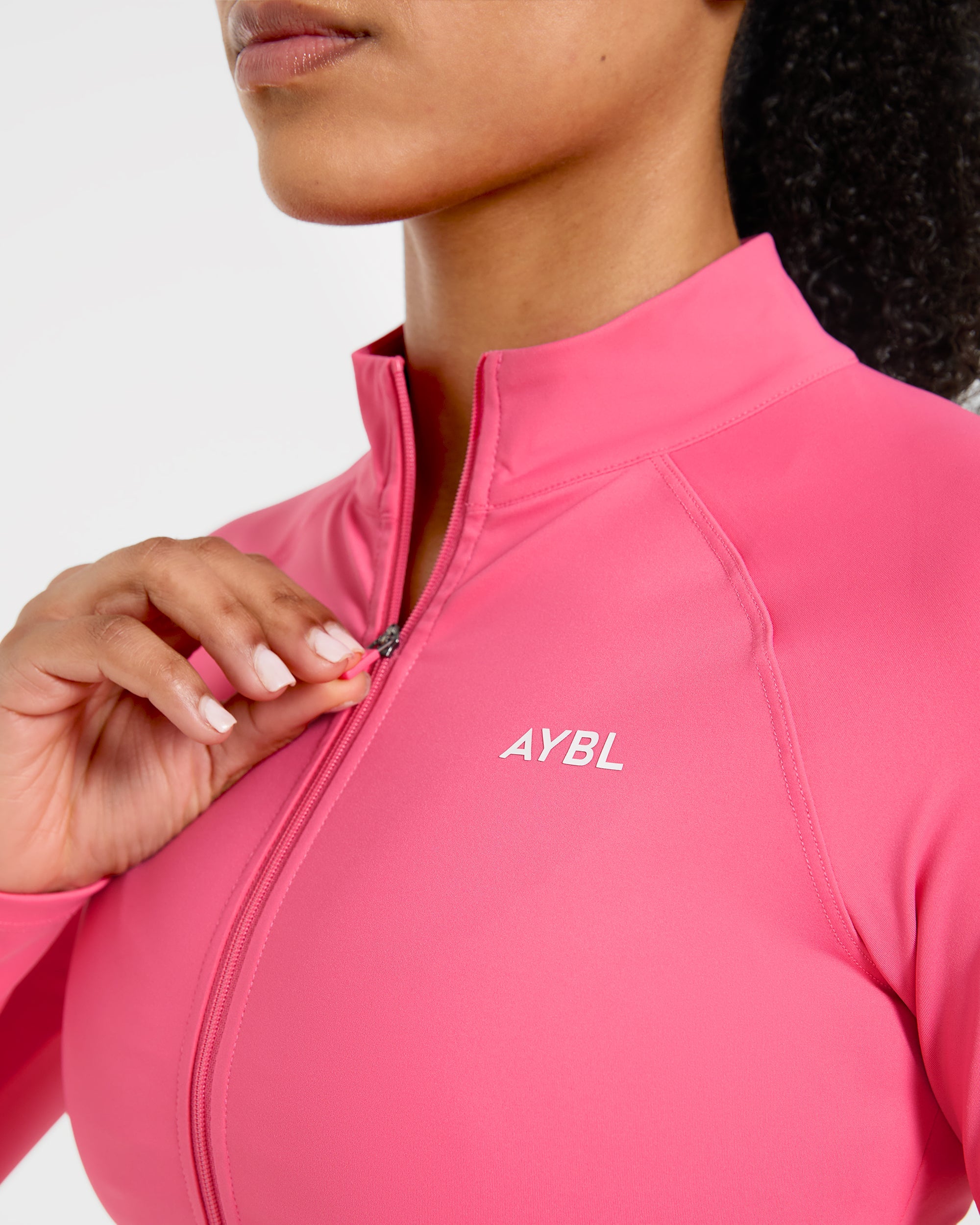 Physique Zip Up Jacket - Roseberry Rosa