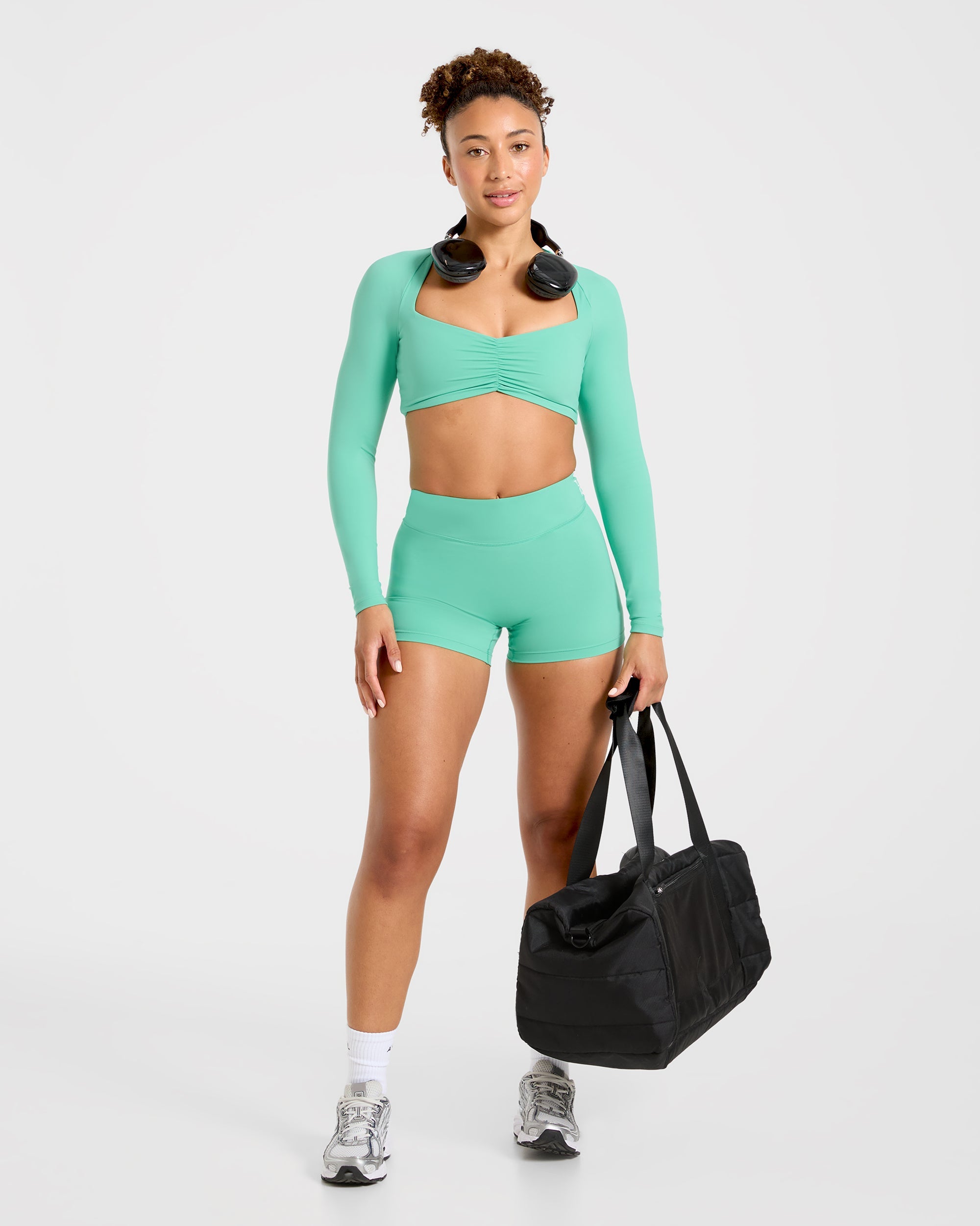 Physique Long Sleeve Crop Top - Summer Grün