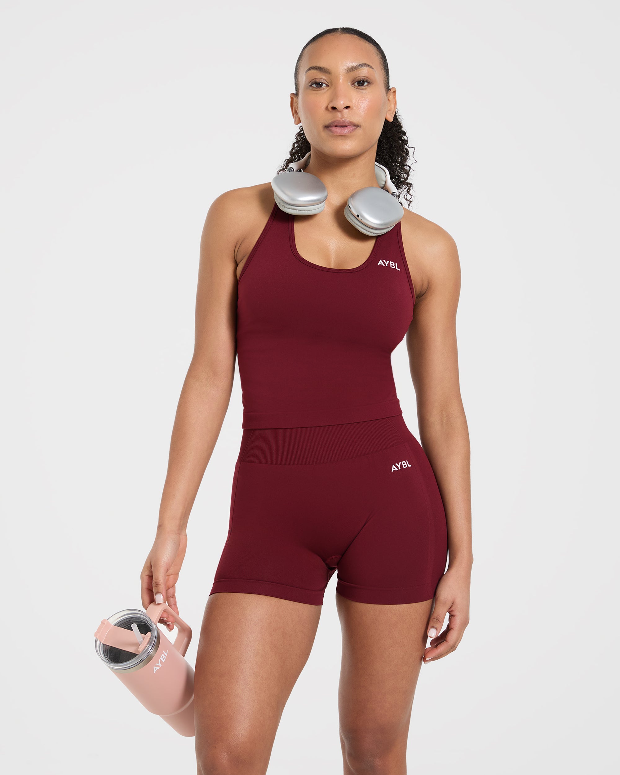 Empower Seamless Tank Top - Rot Wine