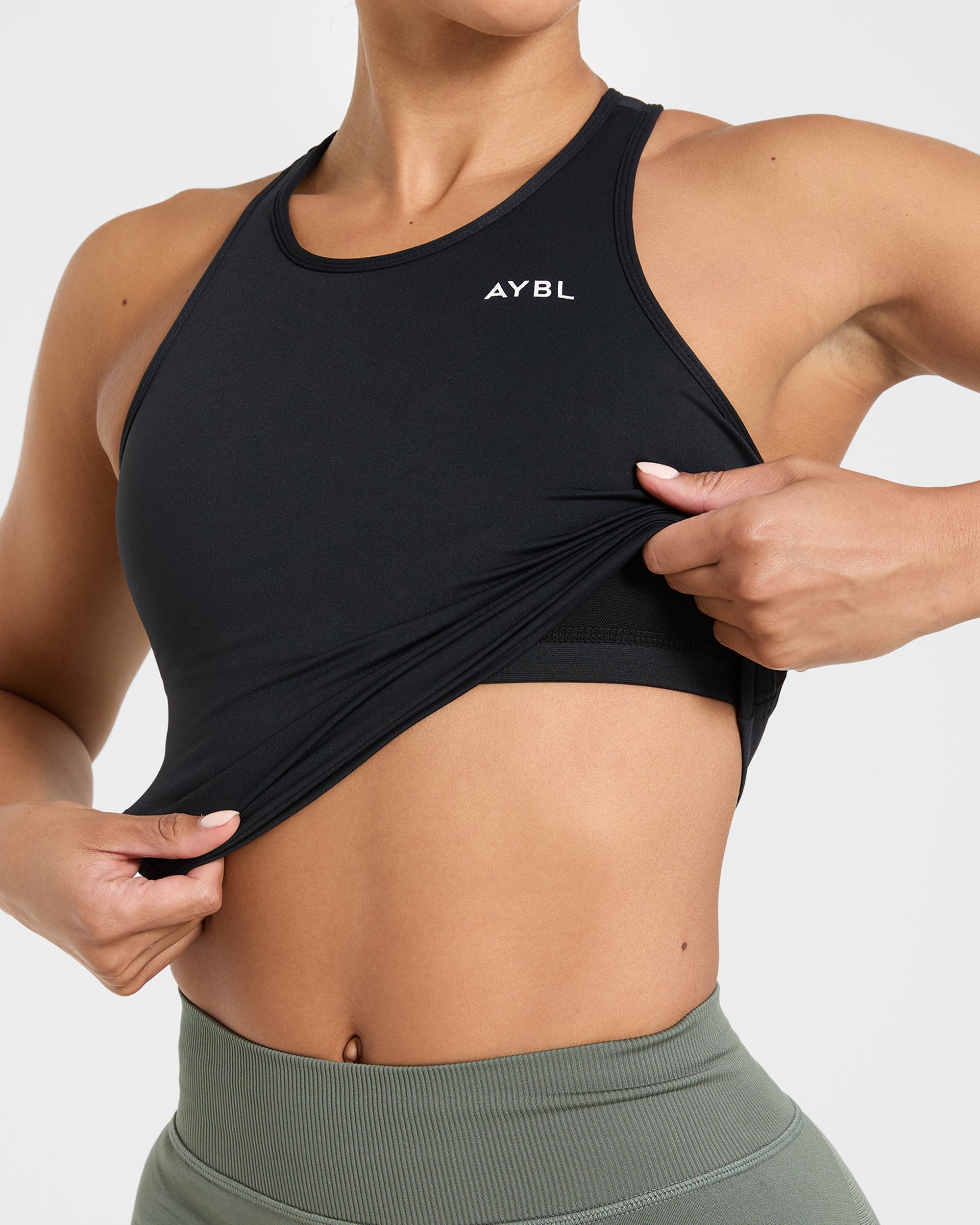 Essential Racerback Tank Top - Schwarz