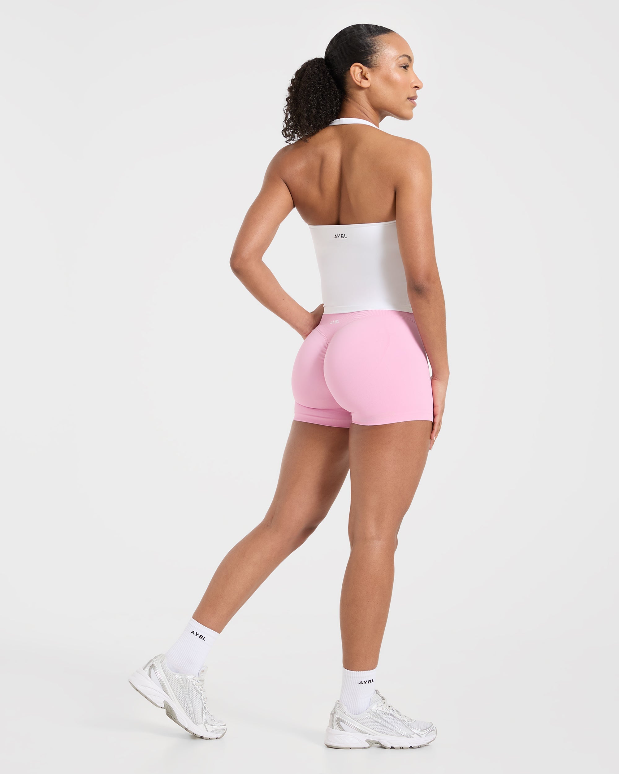 Essential Halterneck Tank Top - Weiß