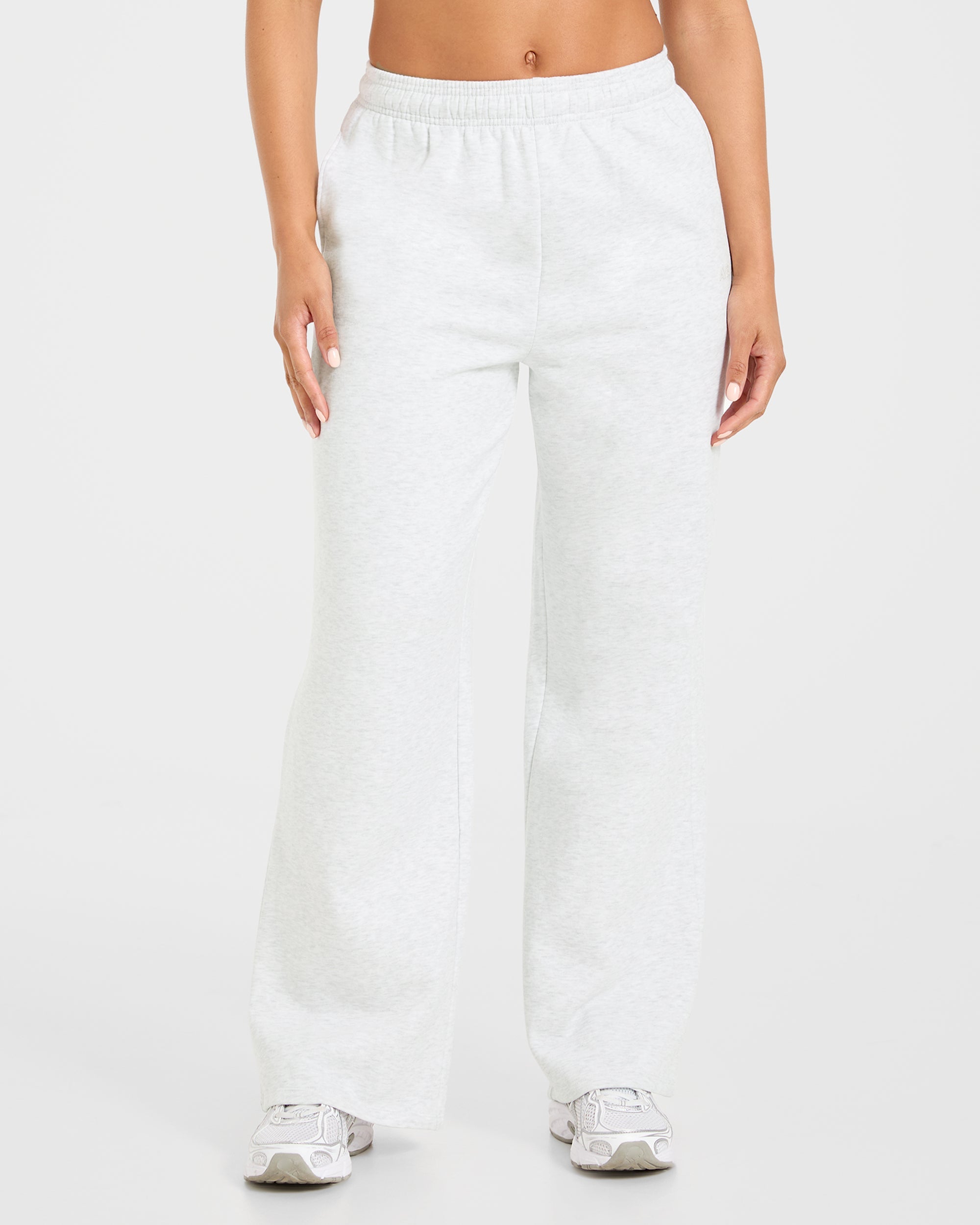 Lifestyle Oversized Straight Leg Joggers - Heather Grau