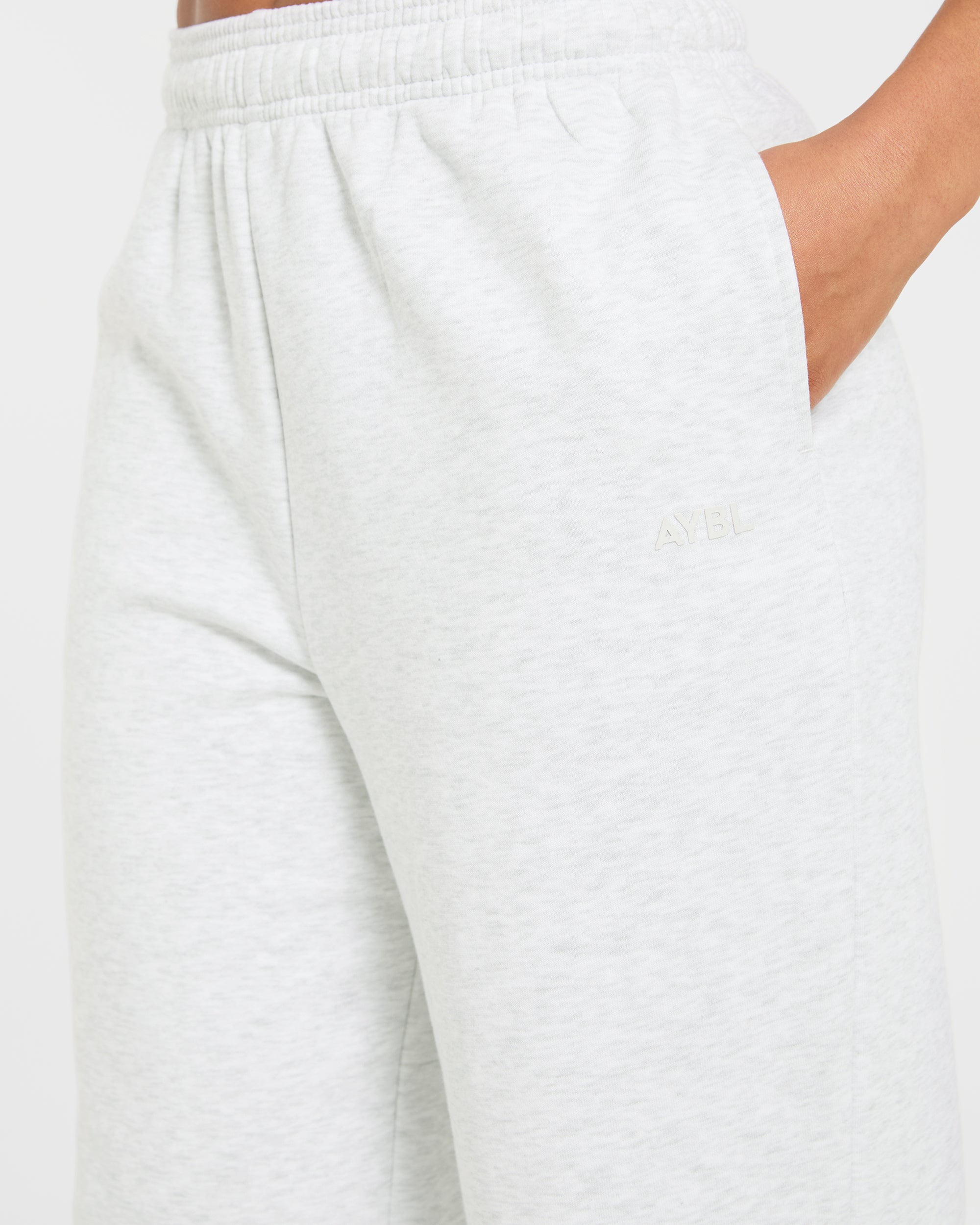 Lifestyle Oversized Straight Leg Joggers - Heather Grau