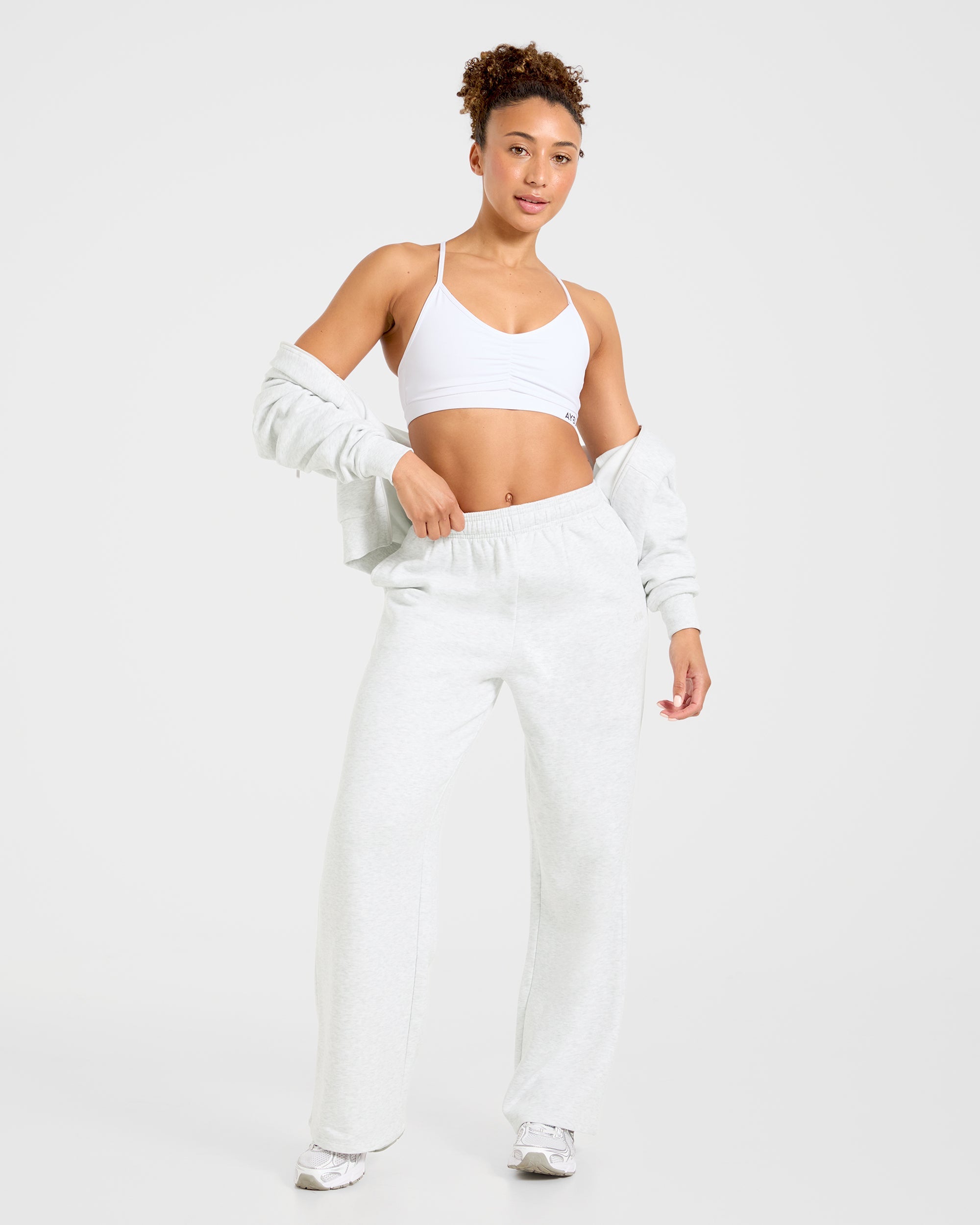 Lifestyle Oversized Straight Leg Joggers - Heather Grau