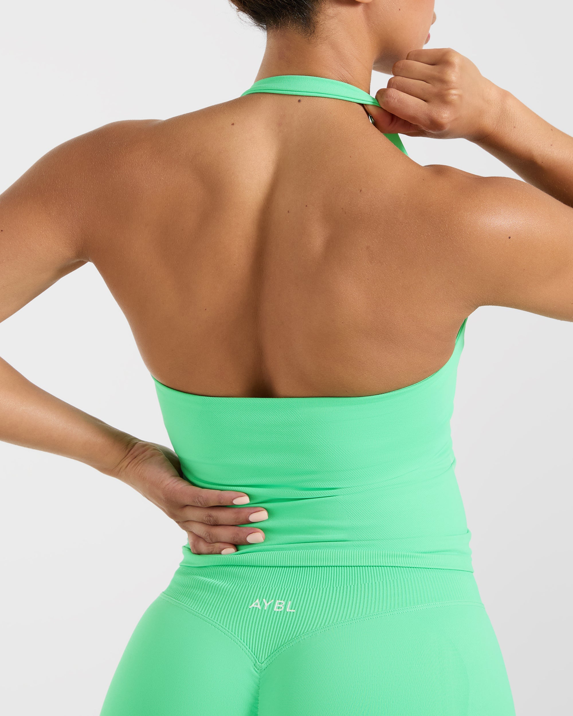 Enhance Seamless Halterneck Top - Mint Grün