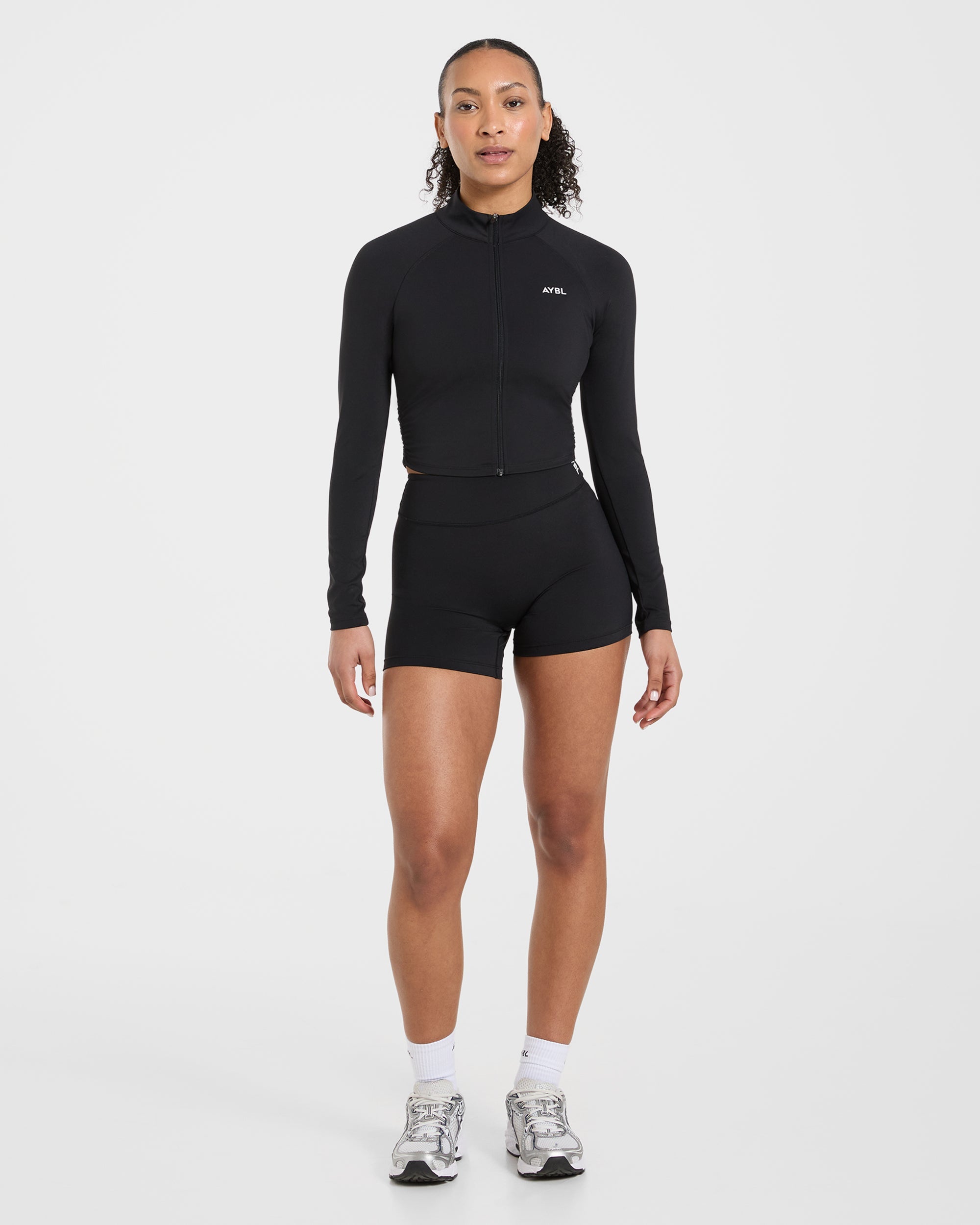 Physique Zip Up Jacket - Schwarz
