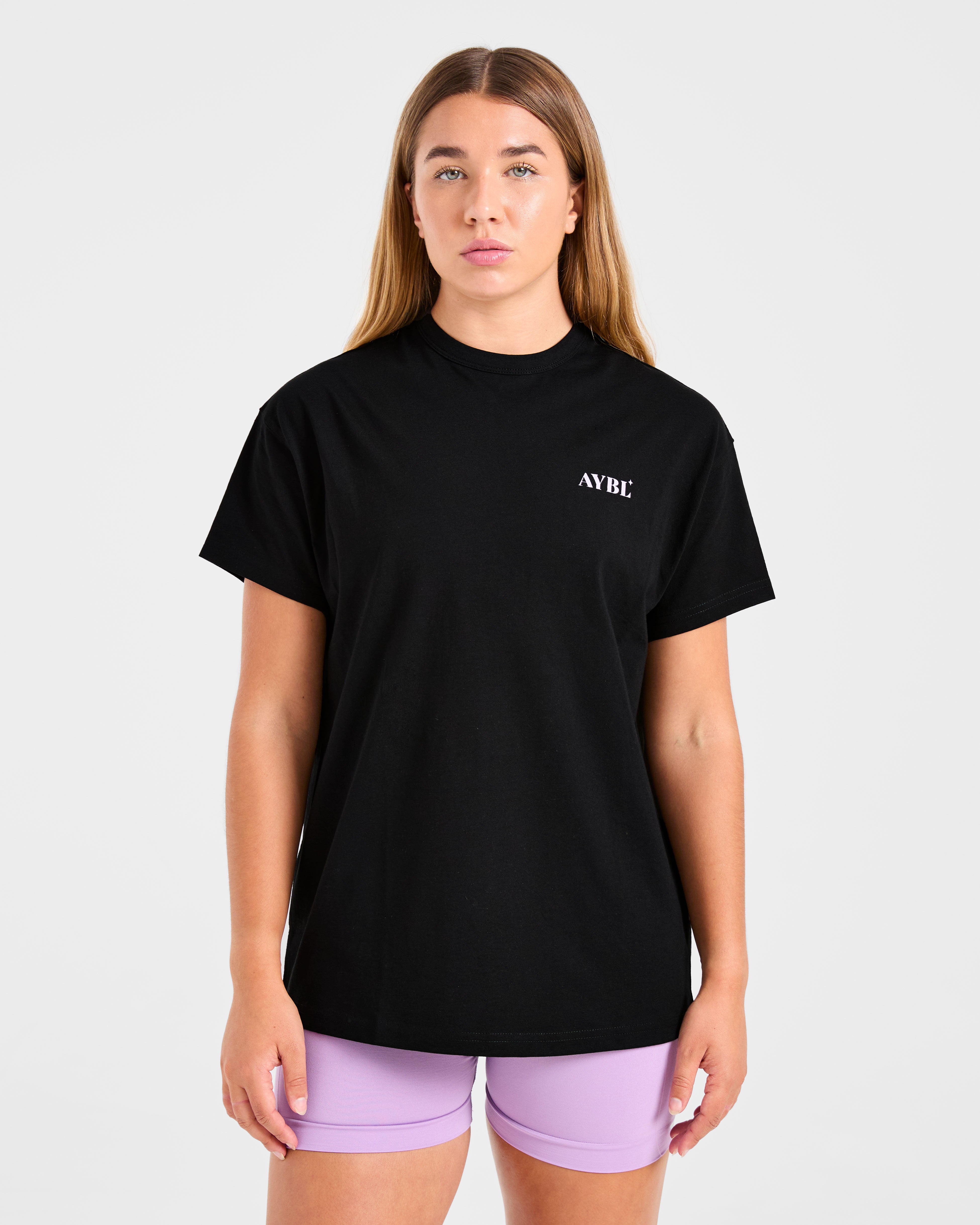 Dedicate To The Journey Oversized T Shirt - Schwarz
