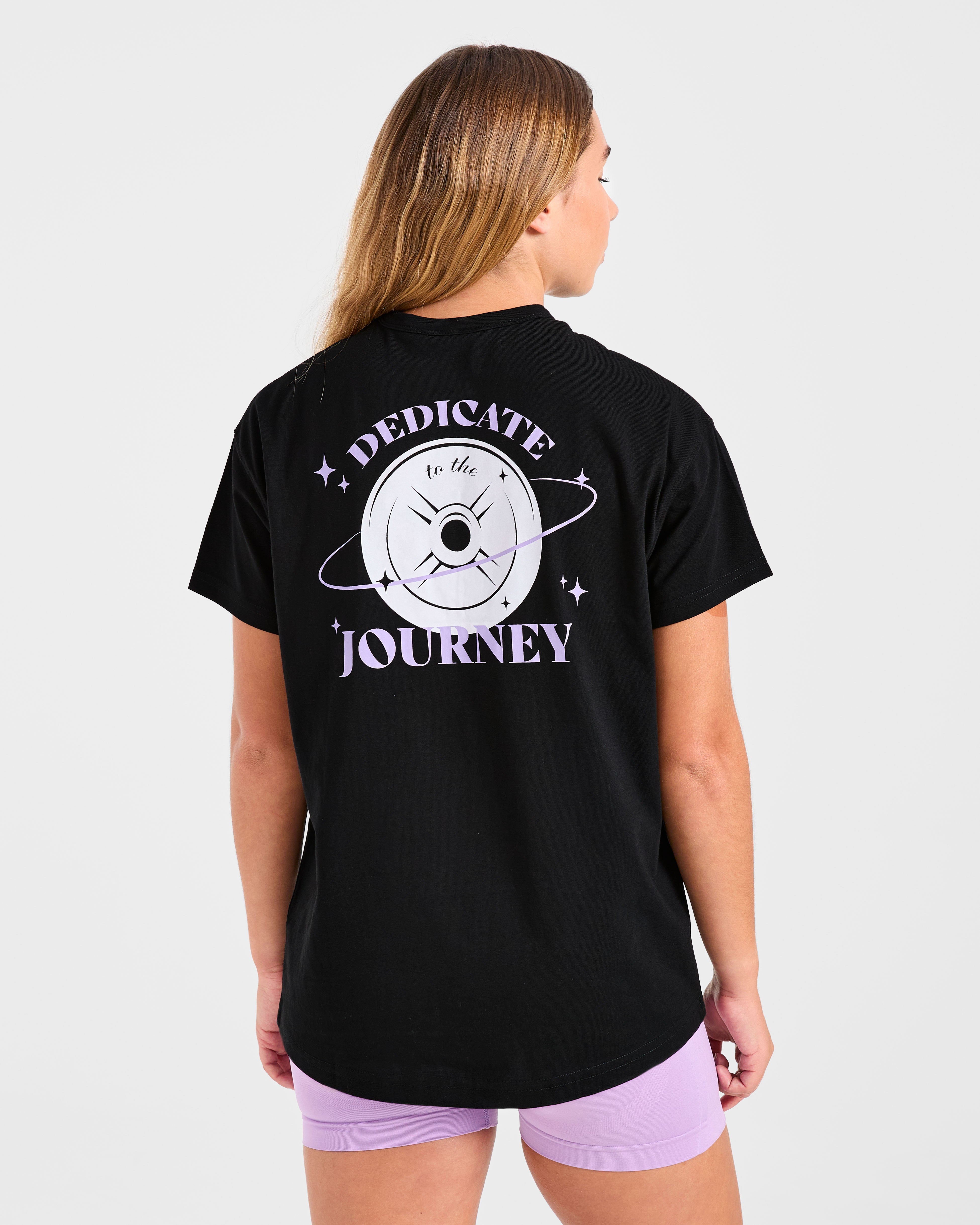 Dedicate To The Journey Oversized T Shirt - Schwarz