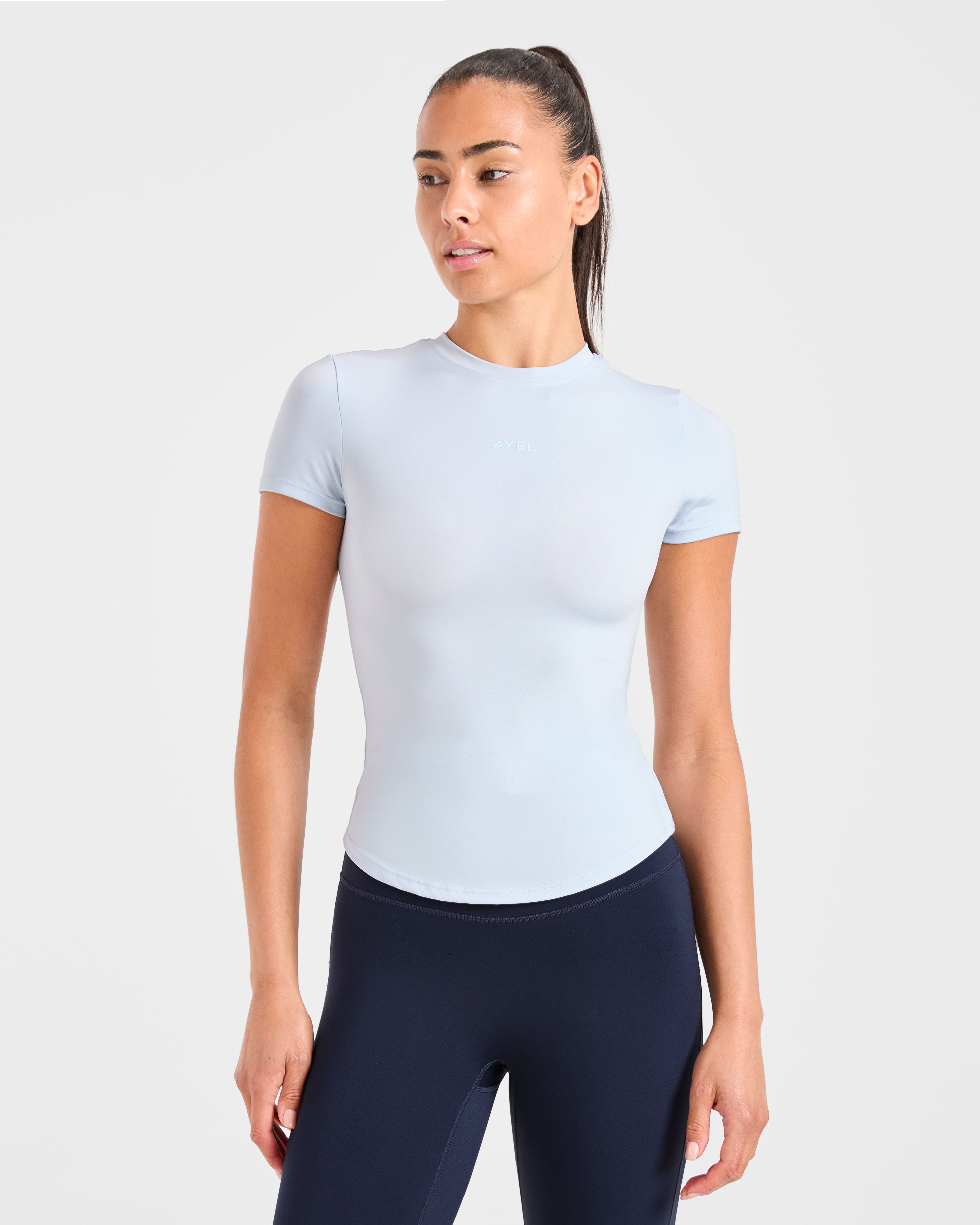 Sculpt T Shirt - Pastel Blau