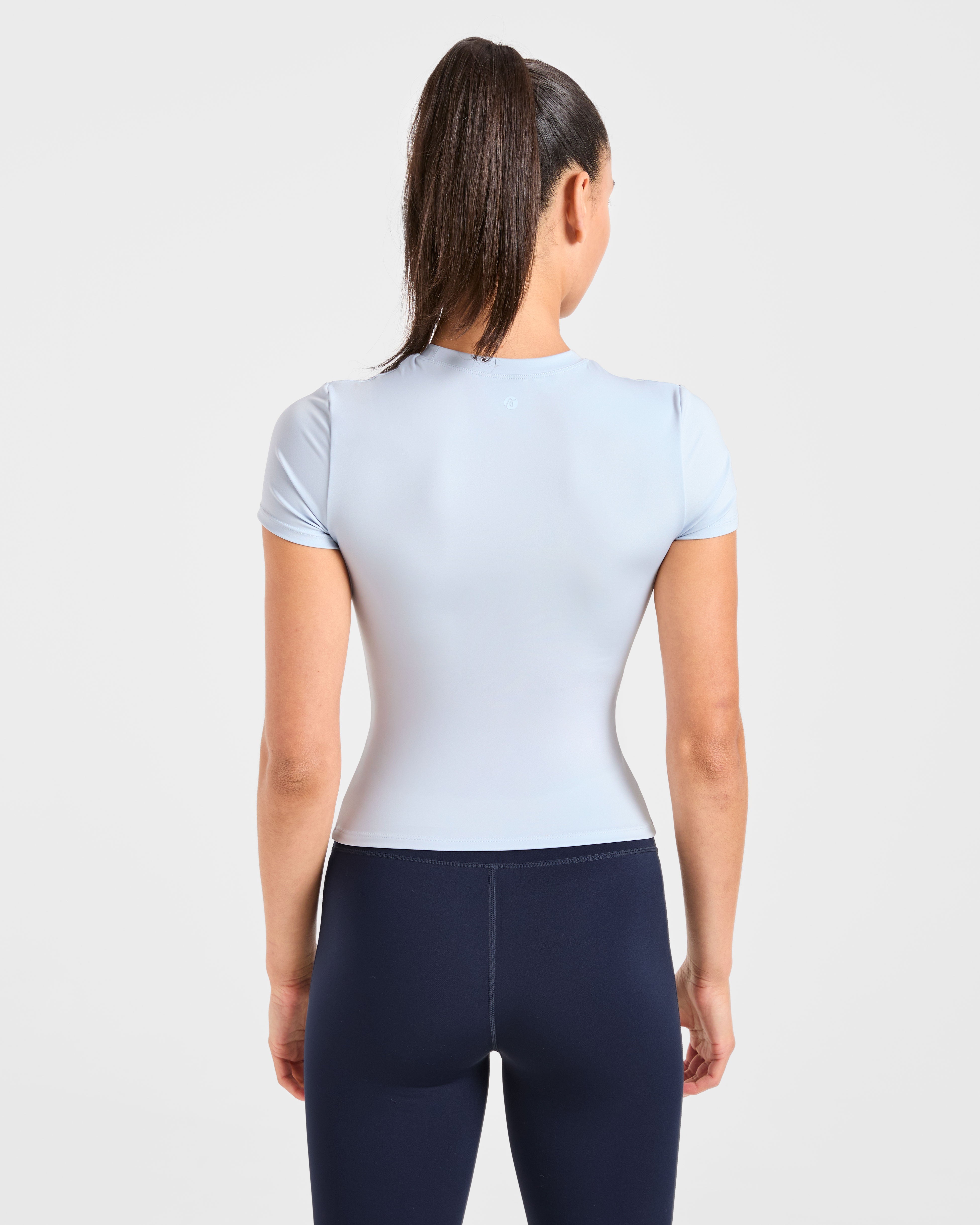 Sculpt T Shirt - Pastel Blau