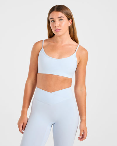 Sculpt Wrap Sports Bra - Iced Blau