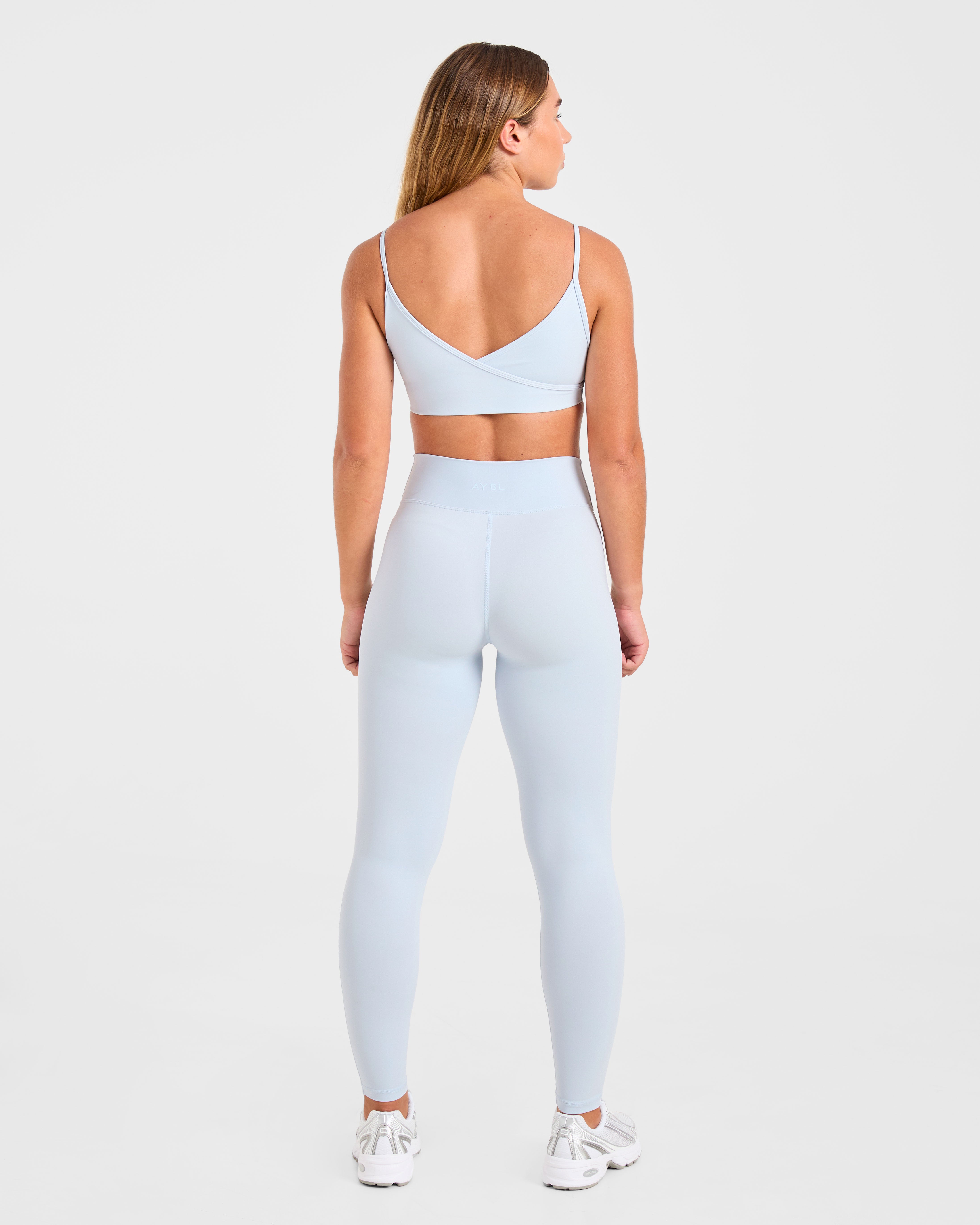 Sculpt Wrap Leggings - Iced Blau