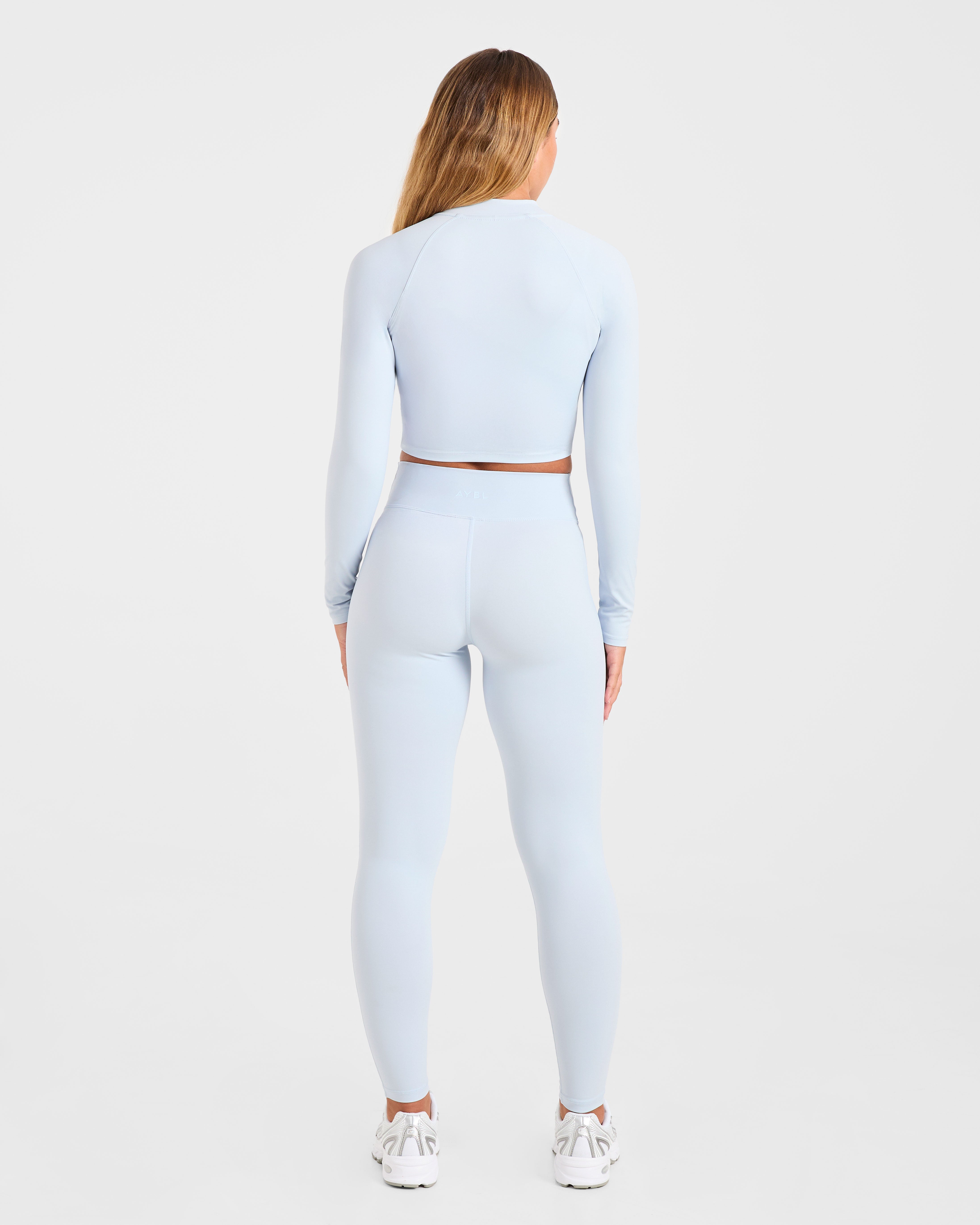 Sculpt Wrap Zip Up Jacket - Iced Blau