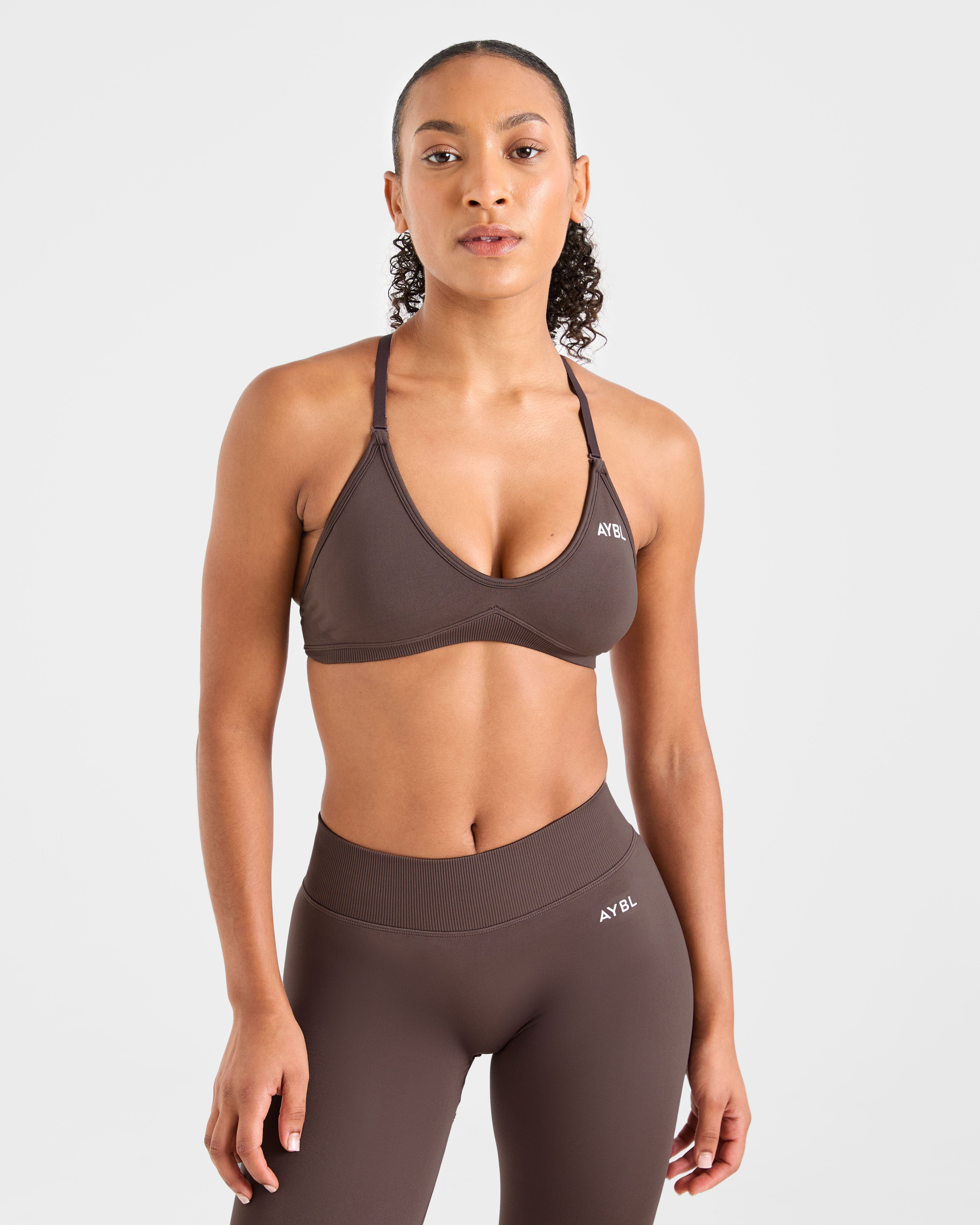 Adapt Seamless Strappy Sports Bra - Braun