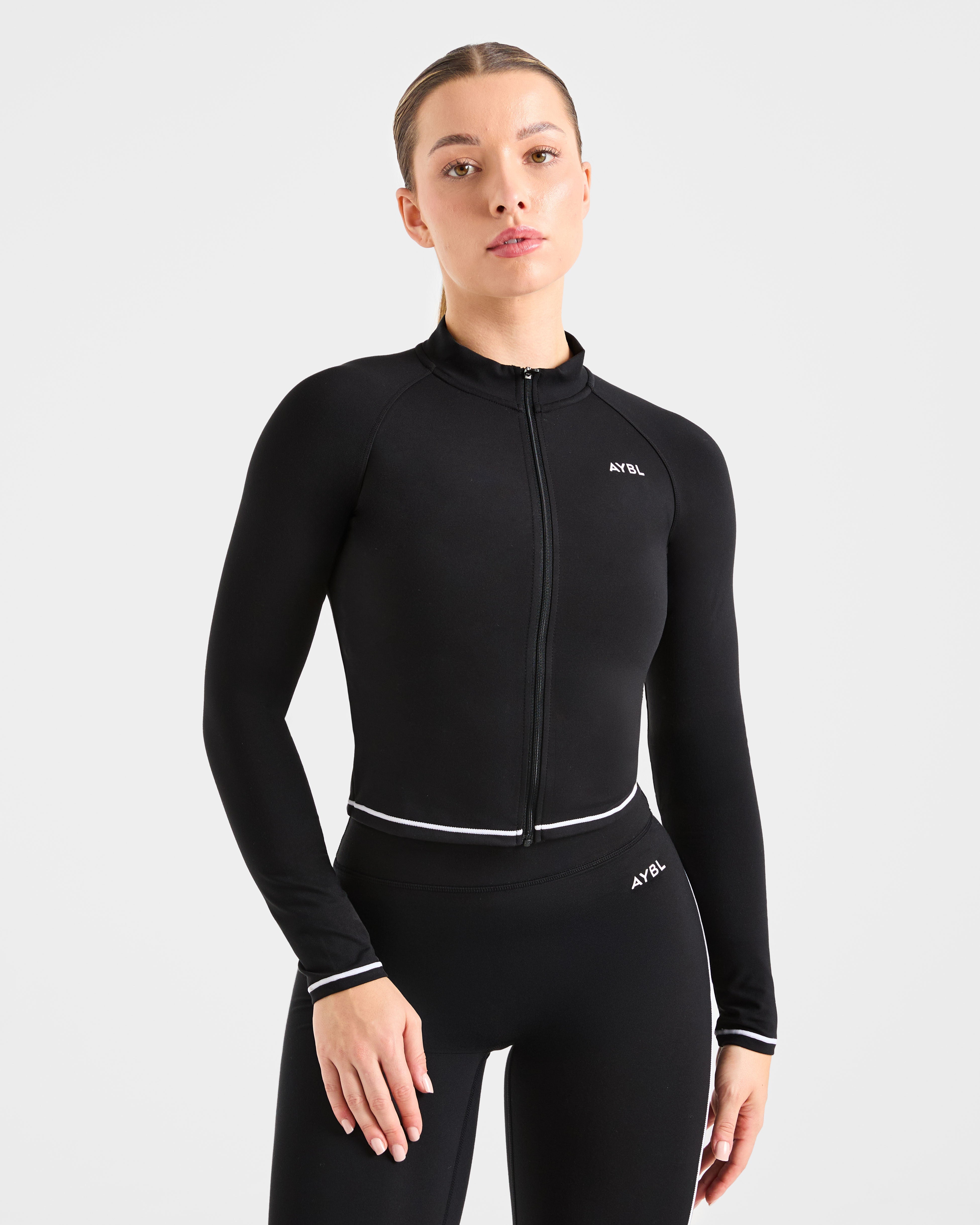 Form Zip Up Jacket - Schwarz