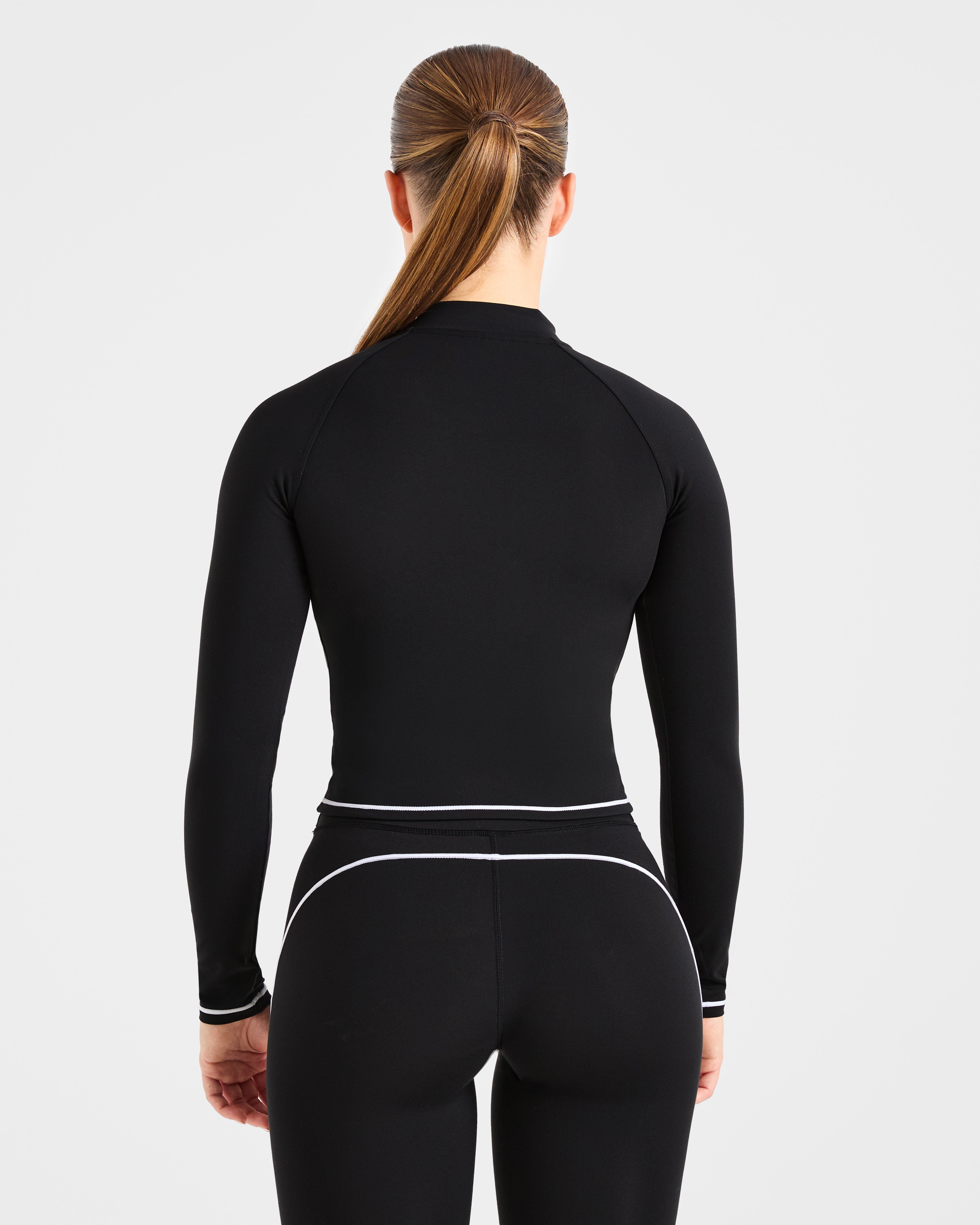 Form Zip Up Jacket - Schwarz